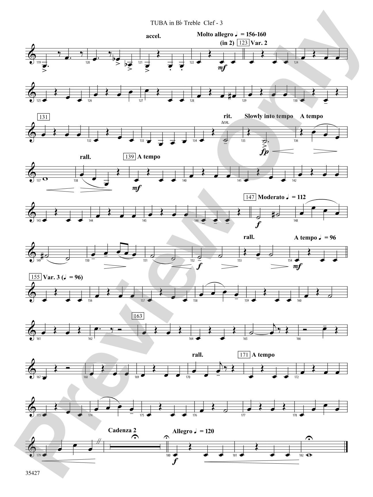 Fantasie Brillante: (wp) B-flat Tuba T.C.