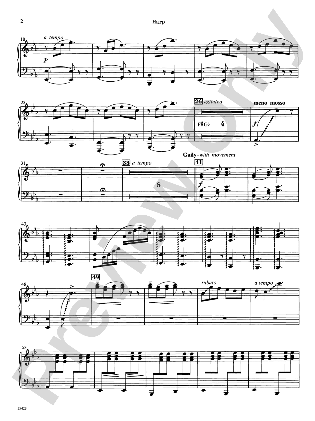 Le Carnaval de Venise: Harp