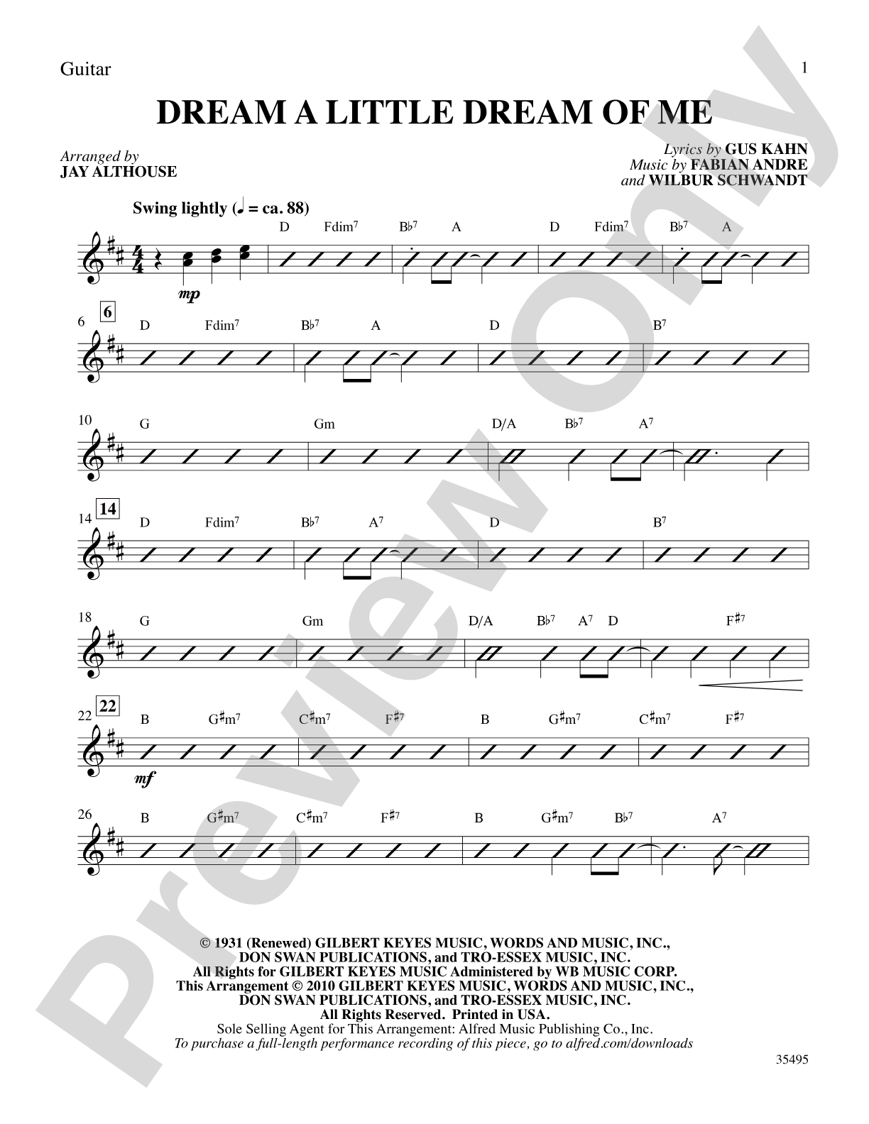 Dream a Little Dream of Me: Choral SoundPax