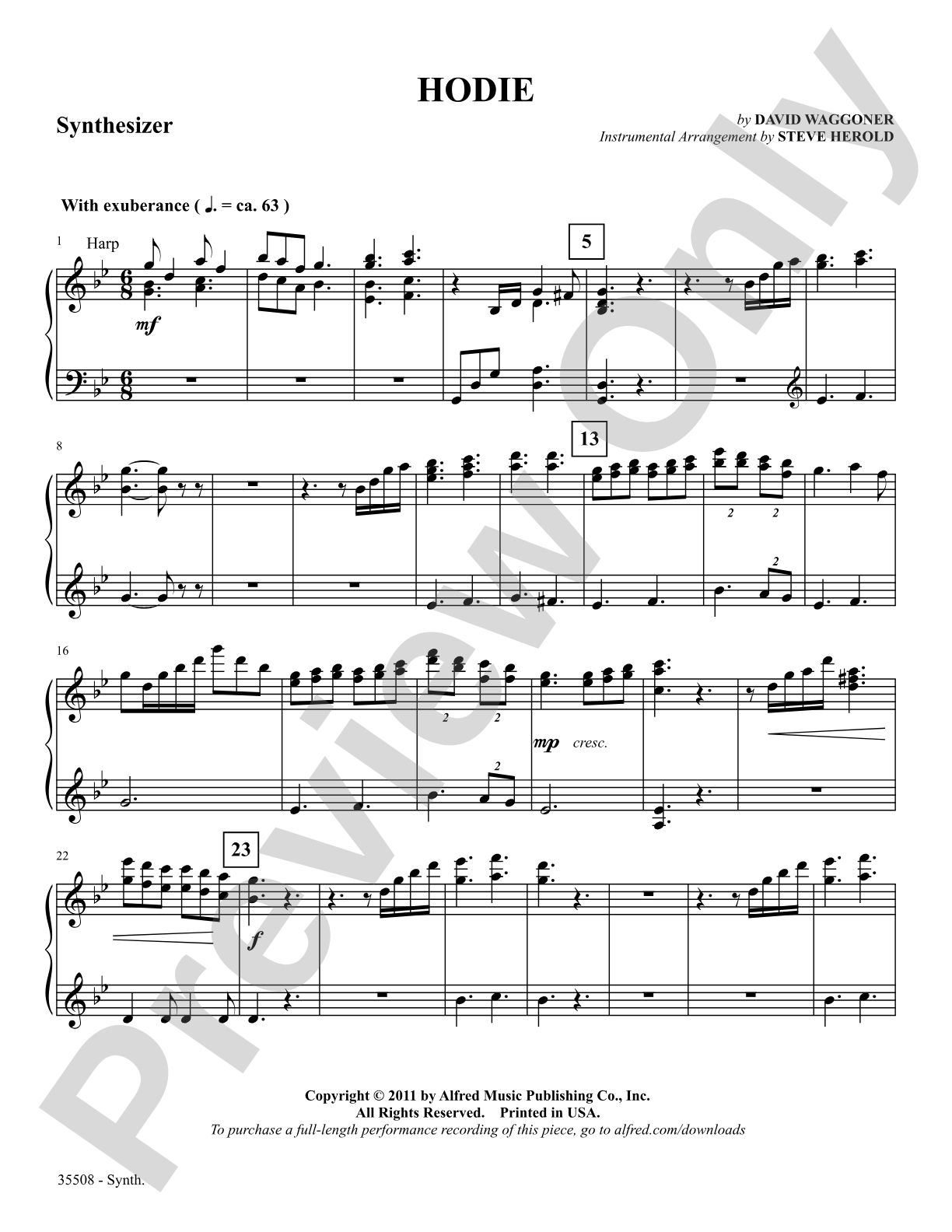 Hodie: Synthesizer: Choral SoundPax
