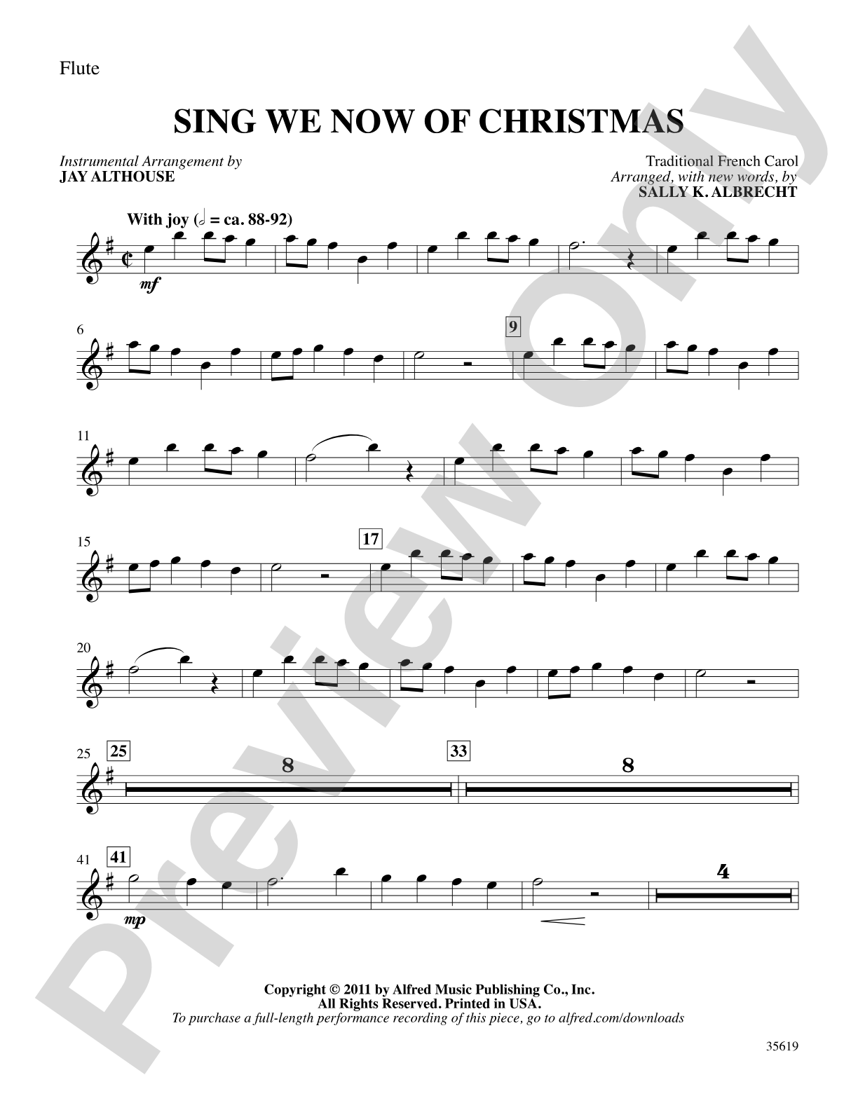 Sing We Now of Christmas: Flute: Choral SoundPax