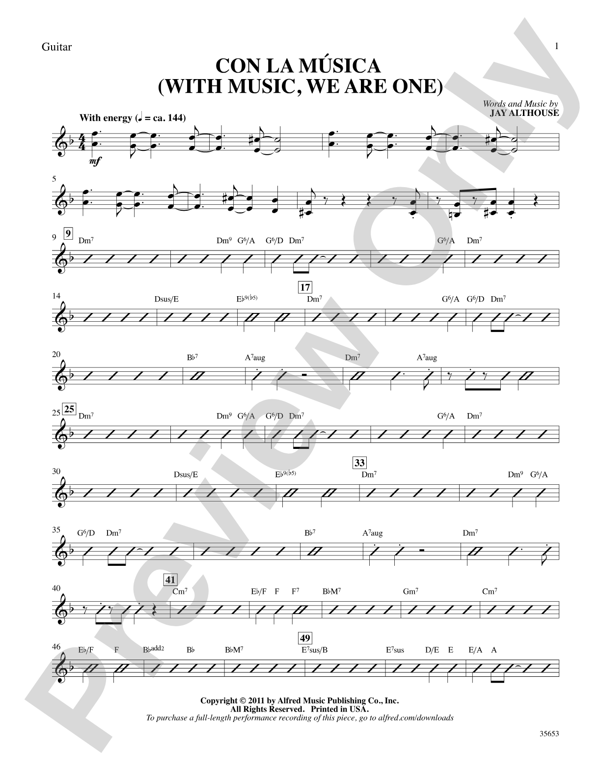 Con la Música: Guitar: Choral SoundPax
