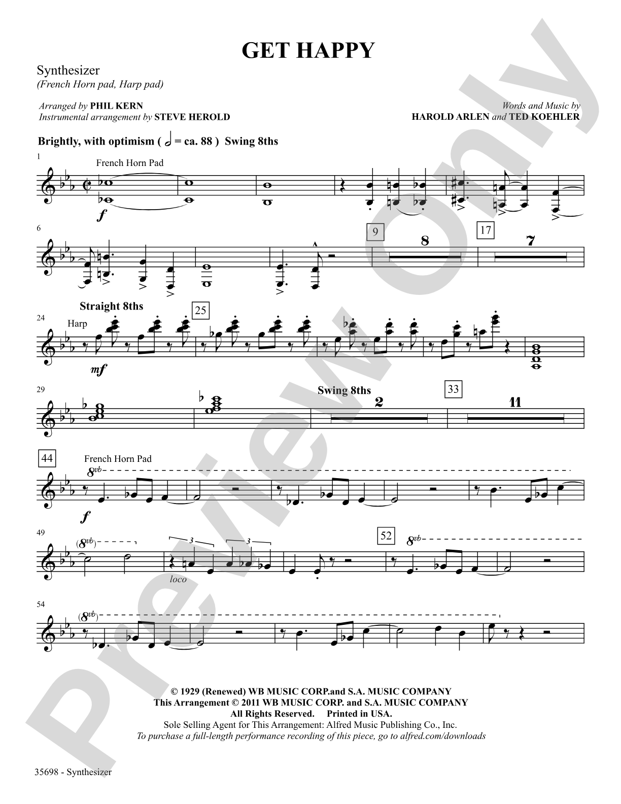 Get Happy: Synthesizer: Choral SoundPax