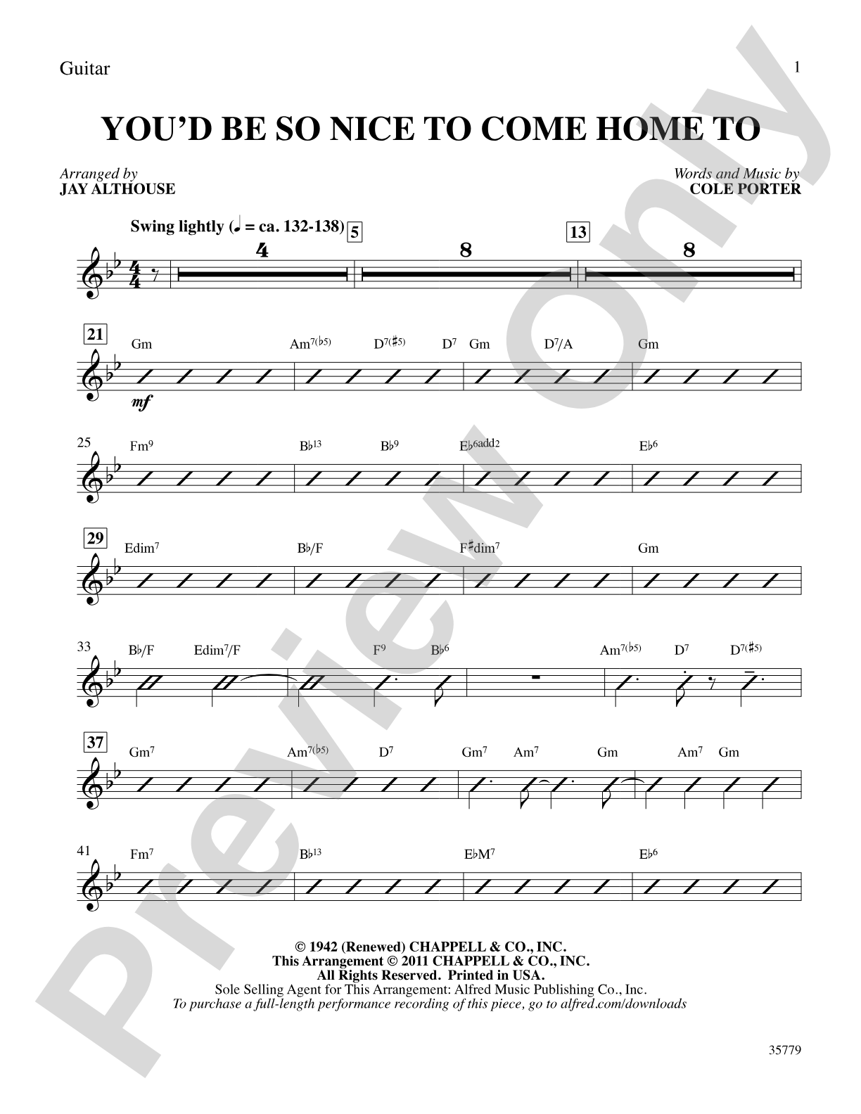 You'd Be So Nice to Come Home To: Choral SoundPax