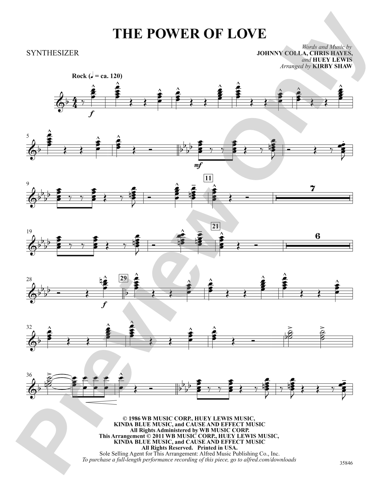 The Power of Love: Synthesizer: Choral SoundPax