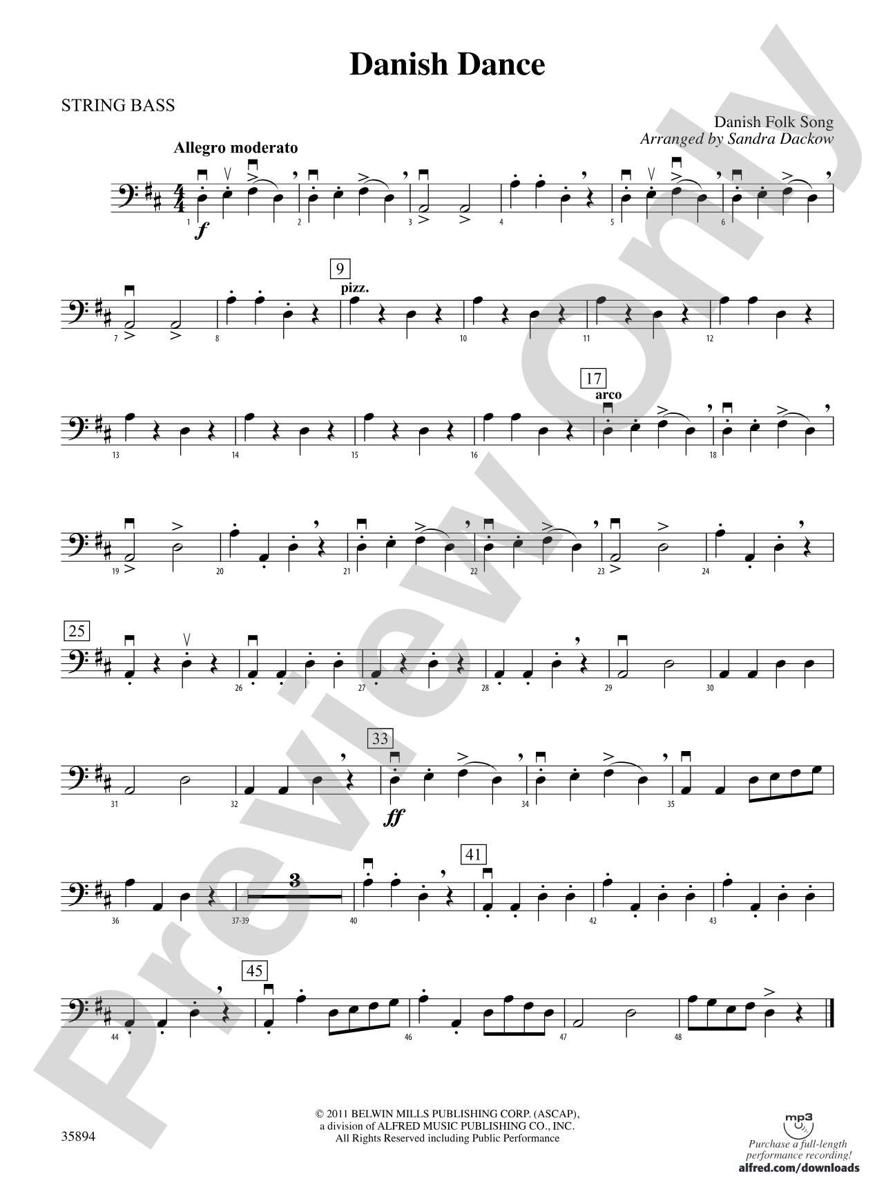 Danish Dance: String Bass