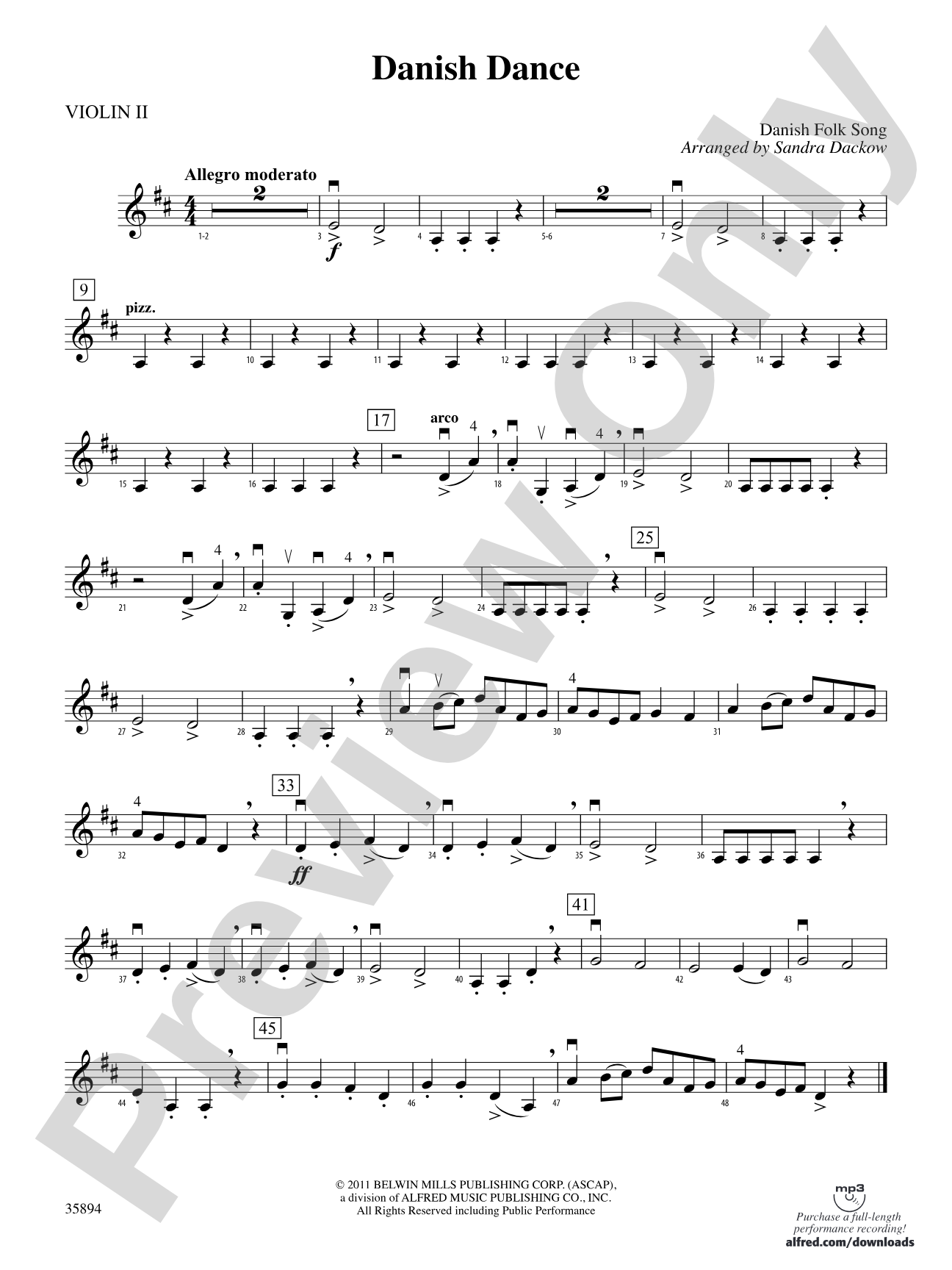 Danish Dance: 2nd Violin