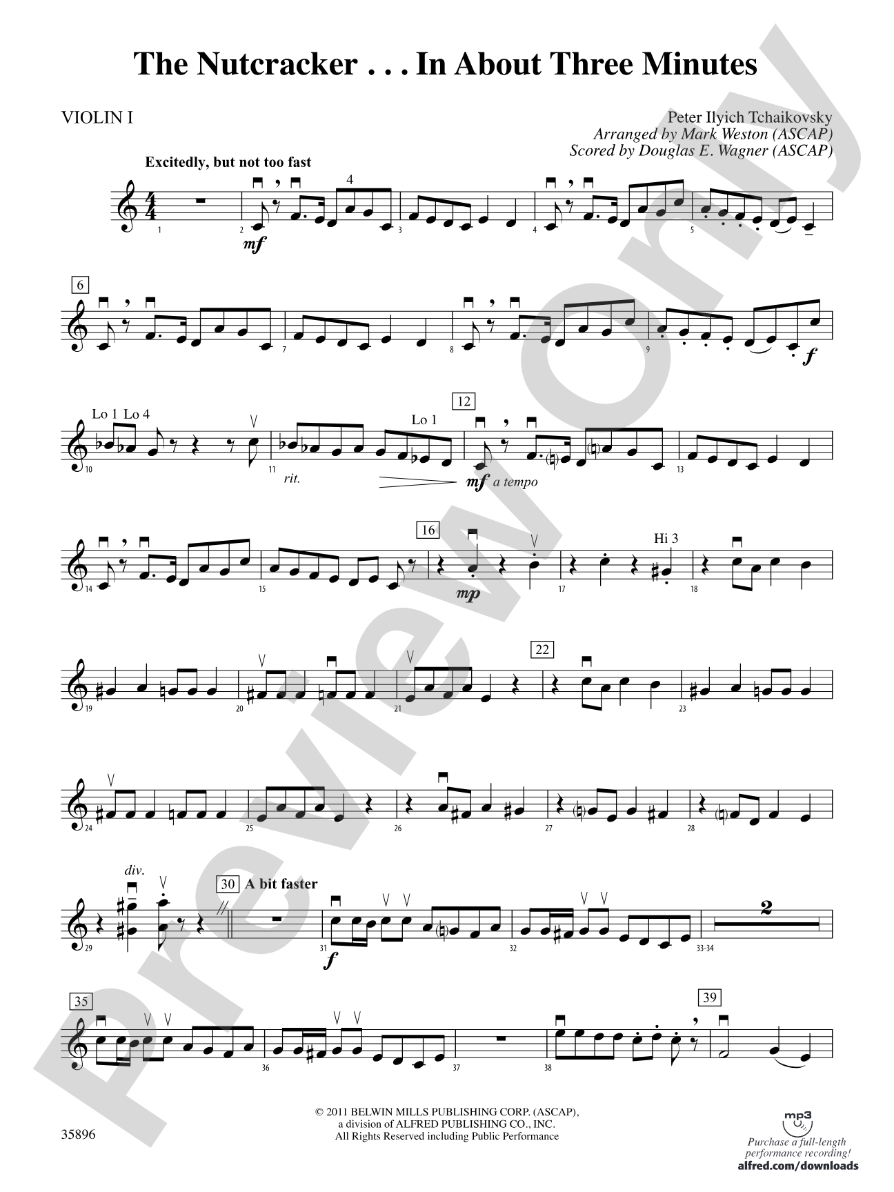 The Nutcracker... In About Three Minutes: 1st Violin