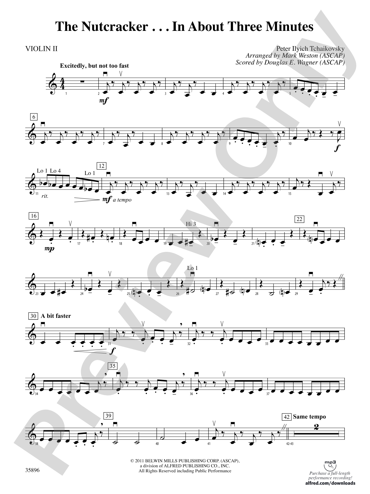 The Nutcracker... In About Three Minutes: 2nd Violin