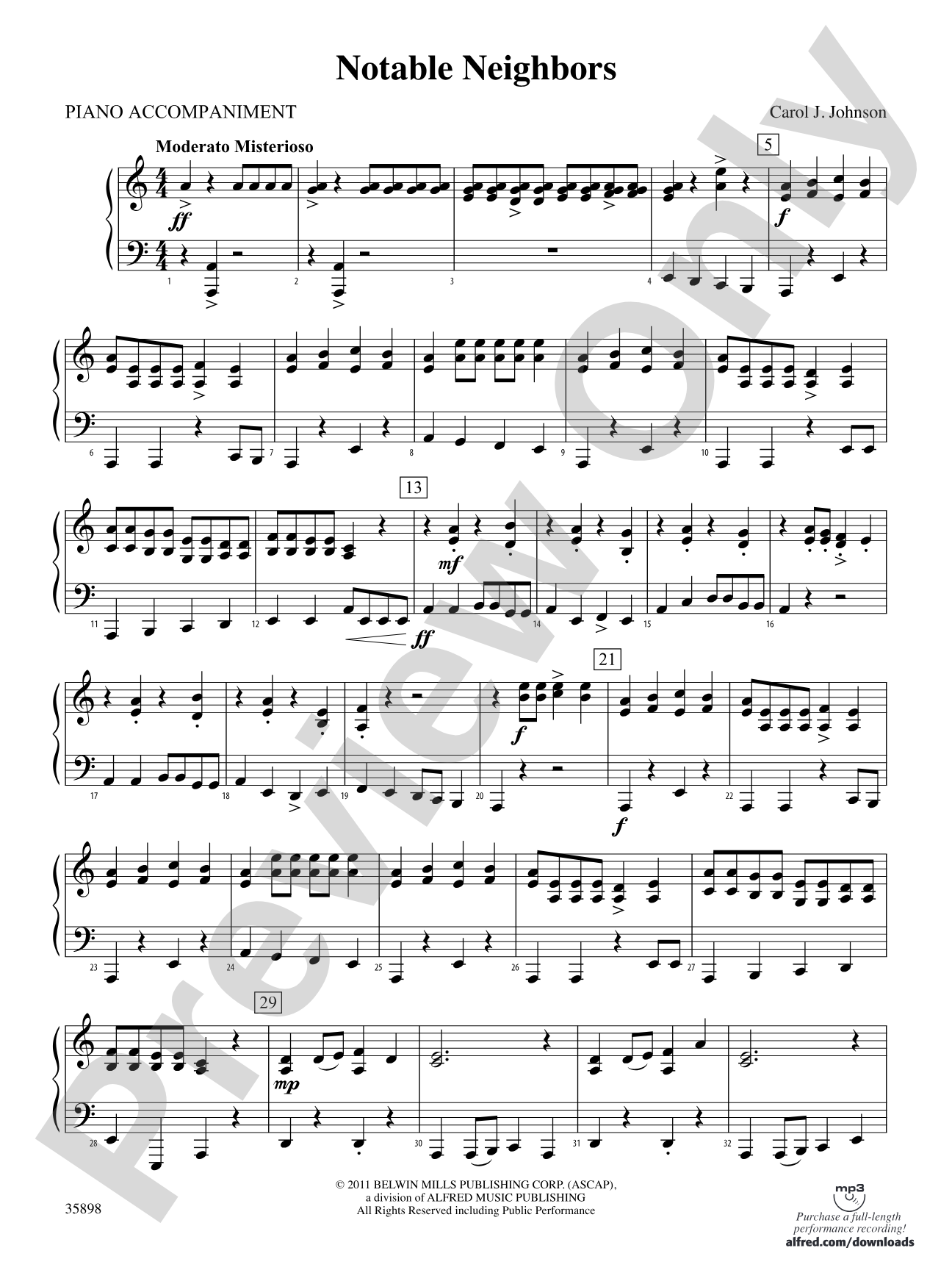 Notable Neighbors: Piano Accompaniment