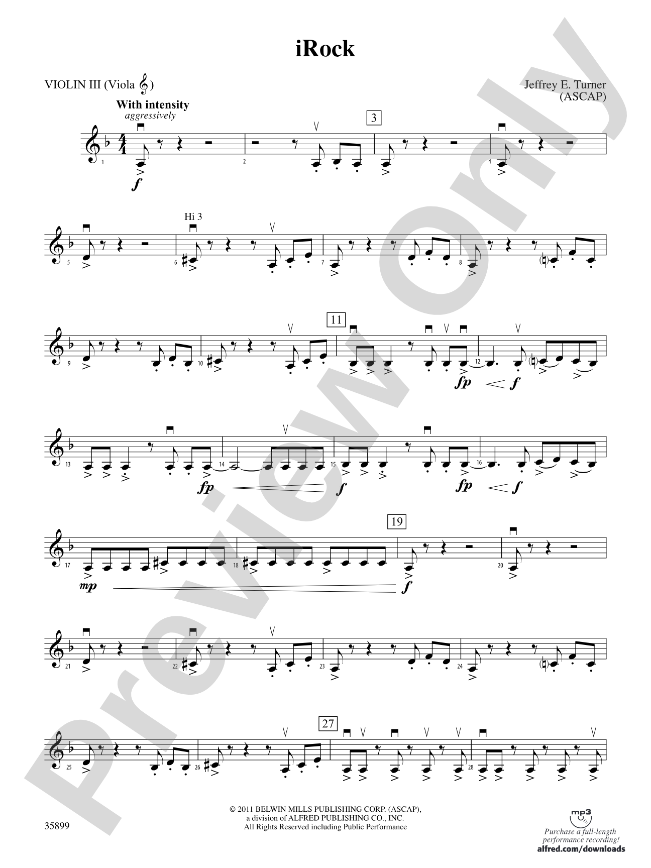 iRock: 3rd Violin (Viola [TC])