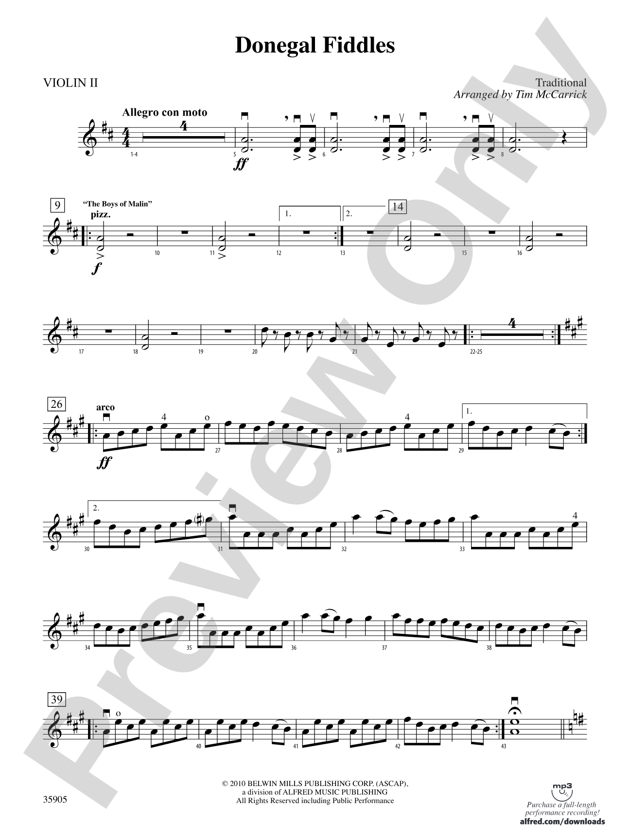 Donegal Fiddles: 2nd Violin