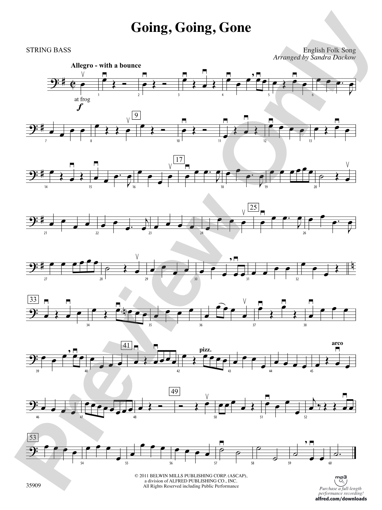 Going, Going, Gone: String Bass