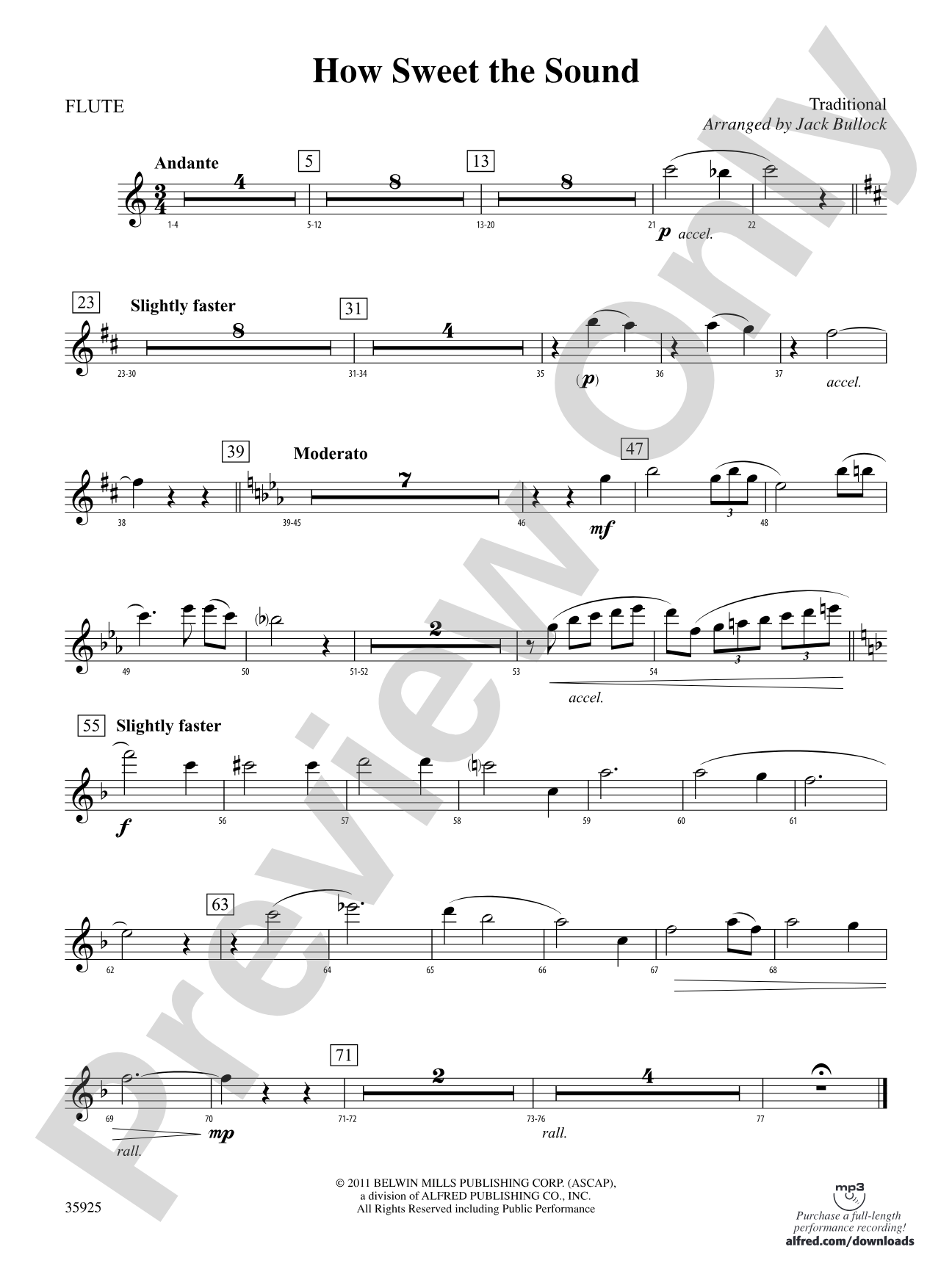 How Sweet the Sound: Flute