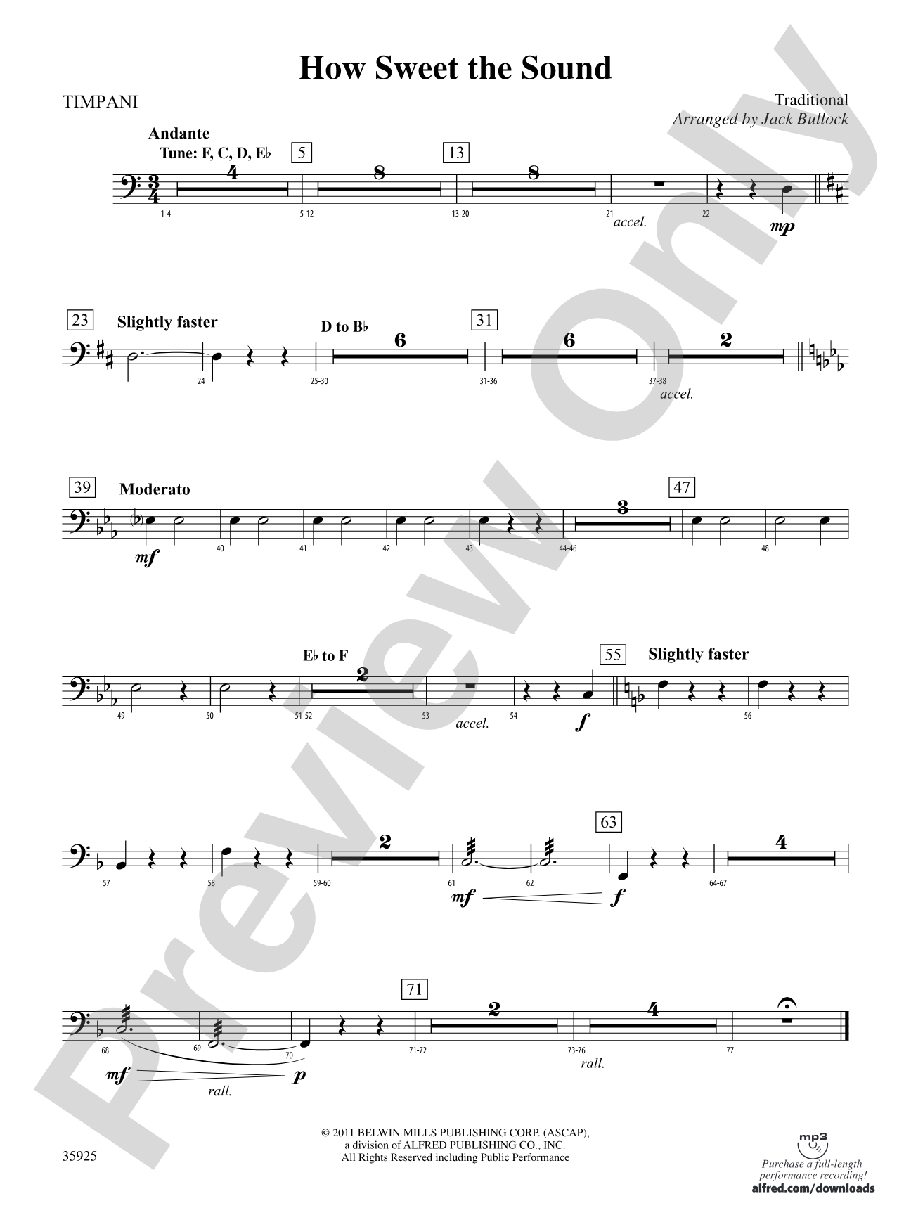 How Sweet the Sound: Timpani