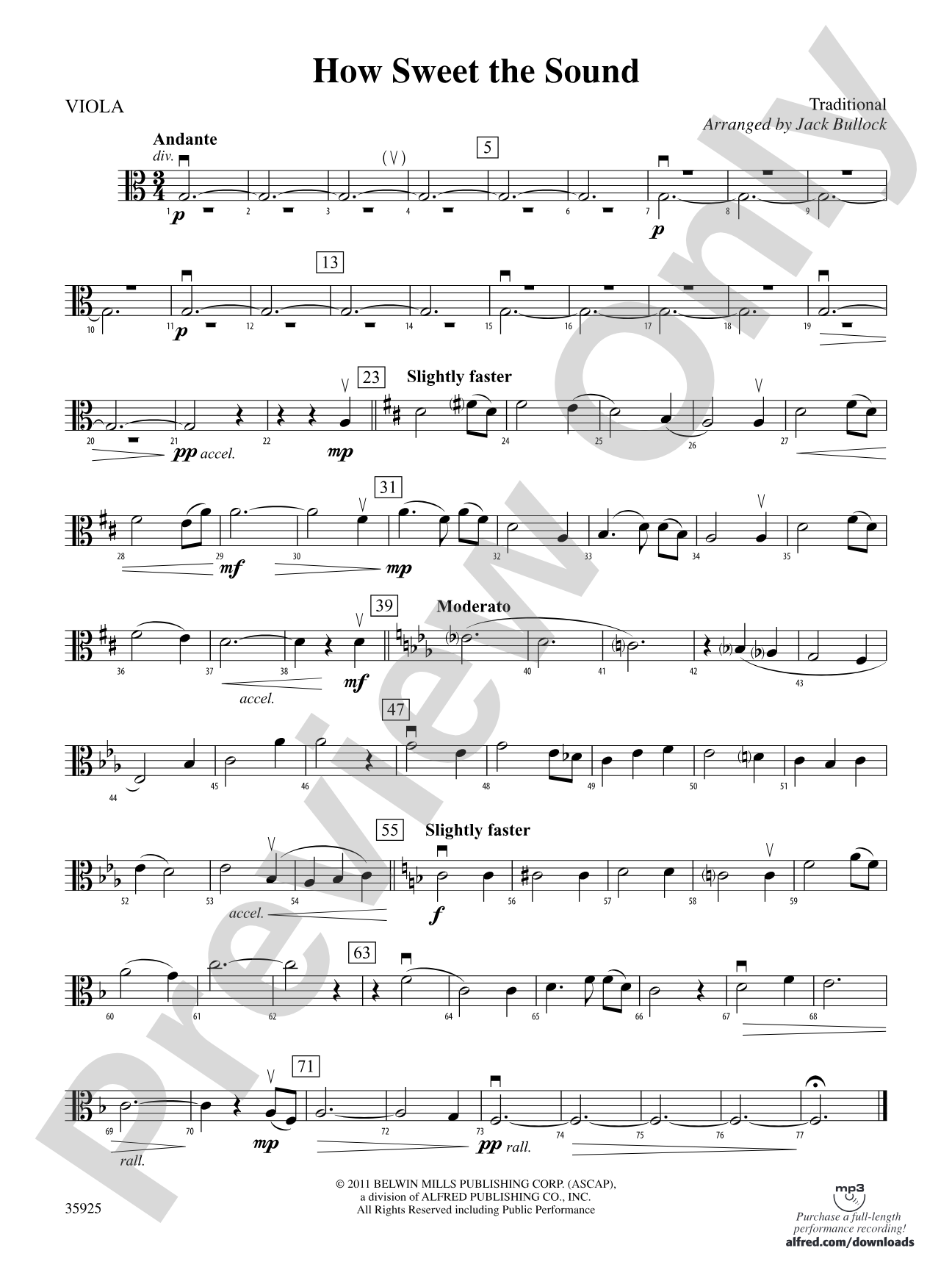 How Sweet the Sound: Viola