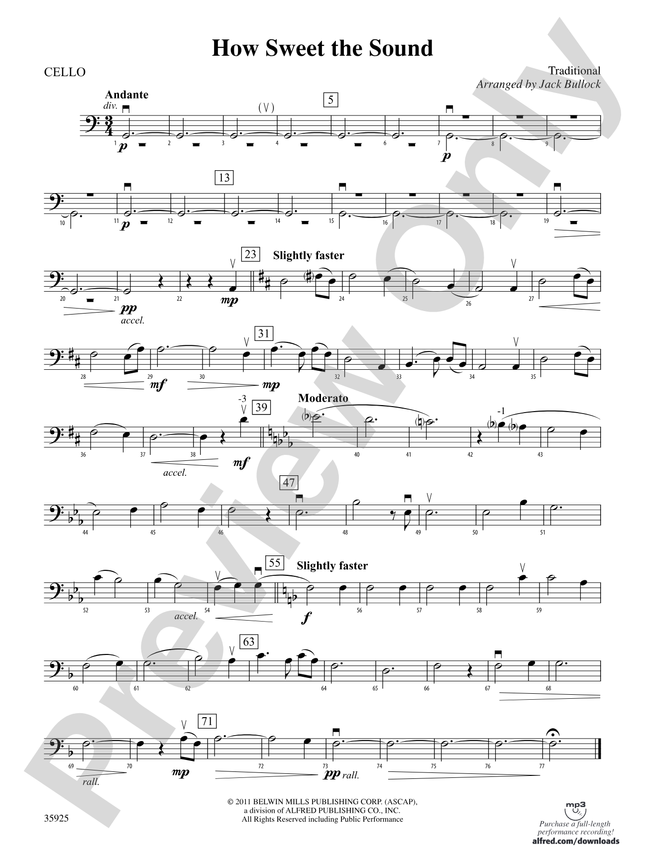 How Sweet the Sound: Cello