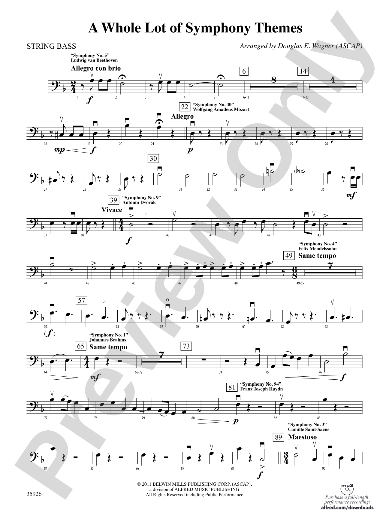 A Whole Lot of Symphony Themes: String Bass