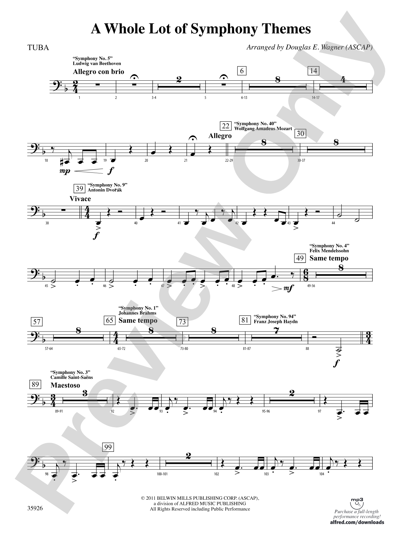 A Whole Lot of Symphony Themes: Tuba