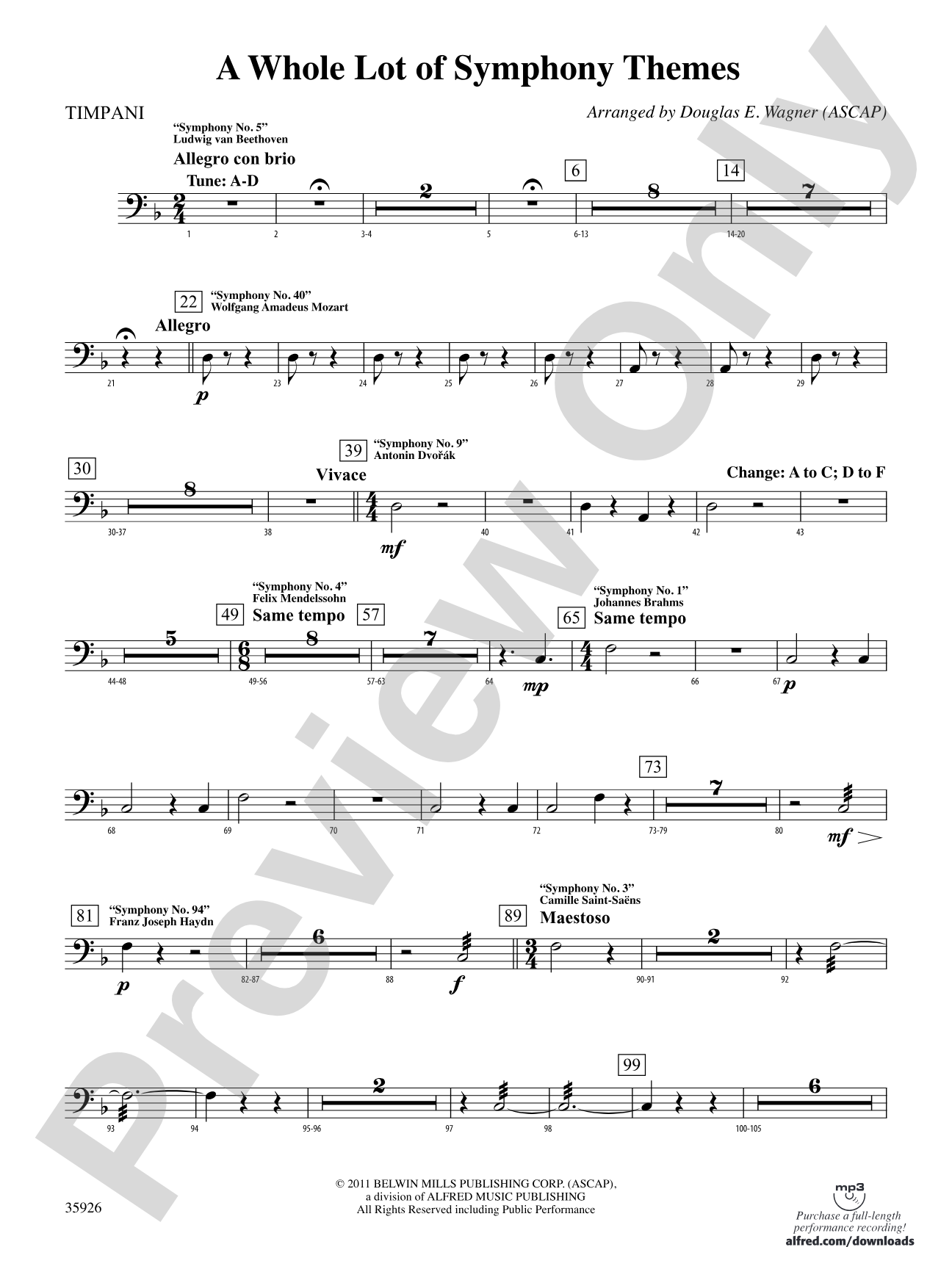 A Whole Lot of Symphony Themes: Timpani