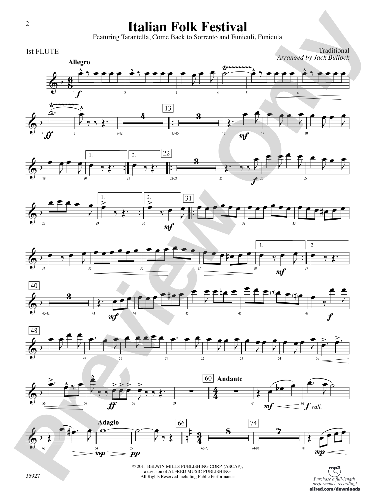 Italian Folk Festival: Flute