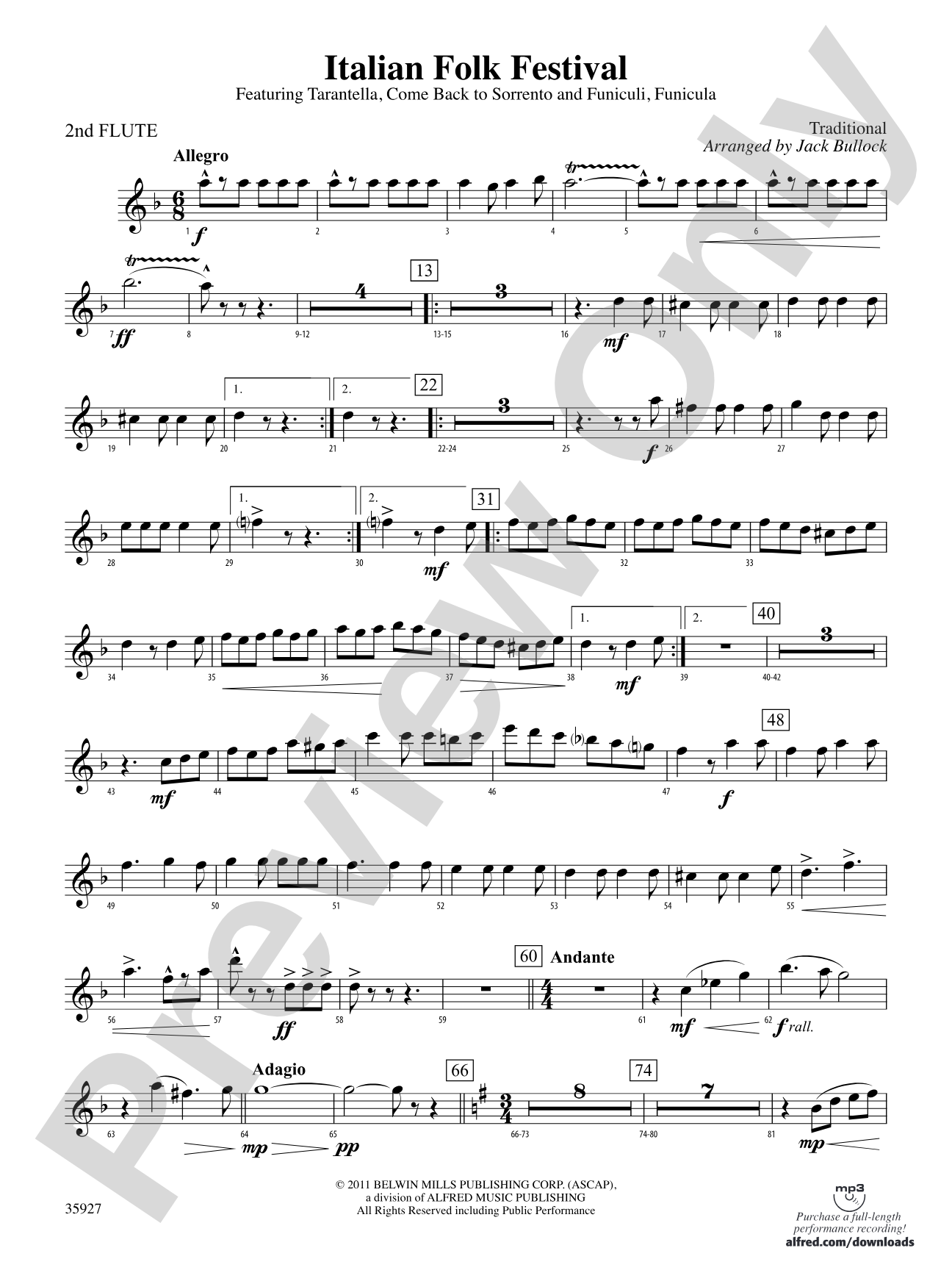 Italian Folk Festival: 2nd Flute