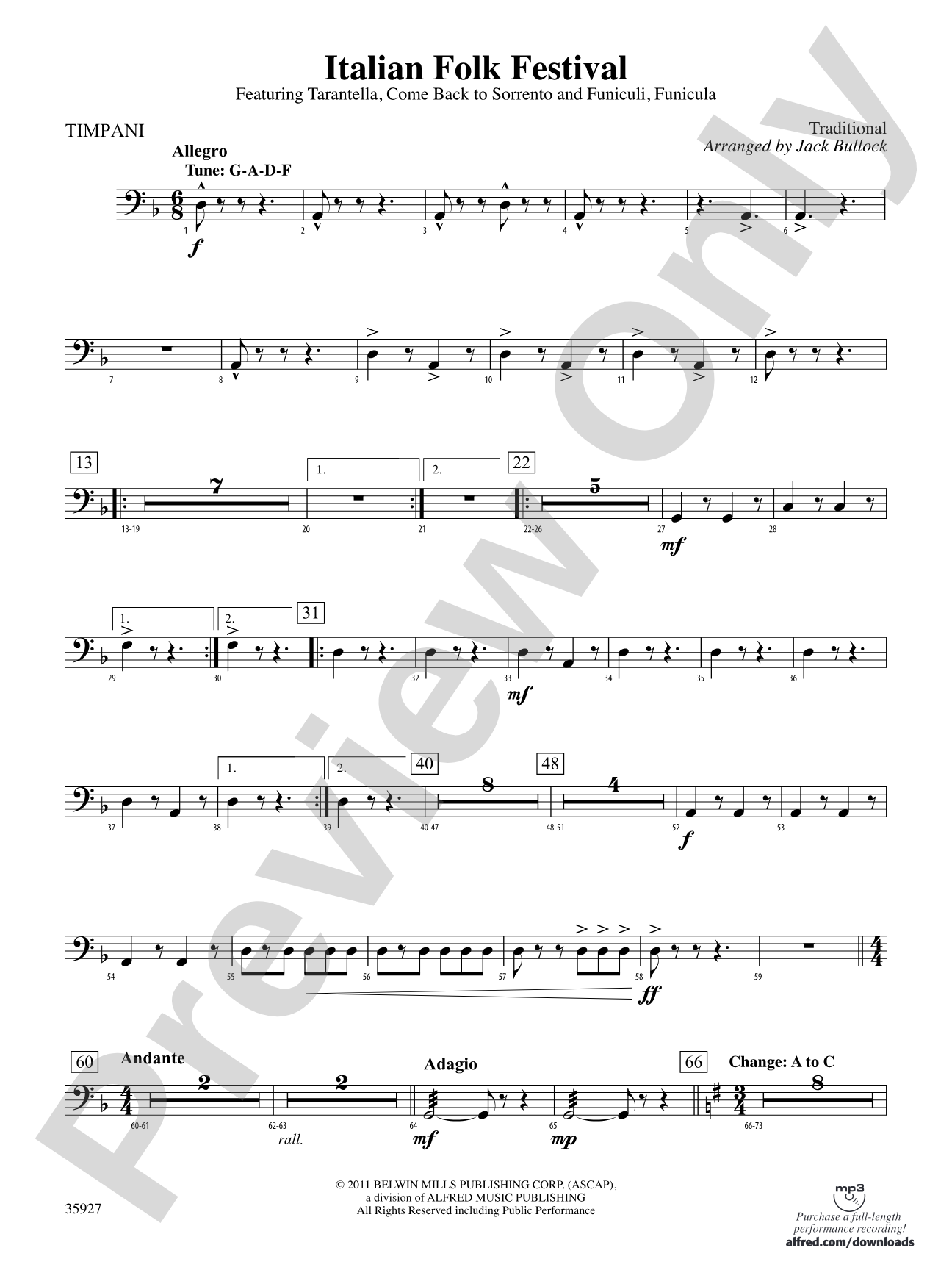 Italian Folk Festival: Timpani