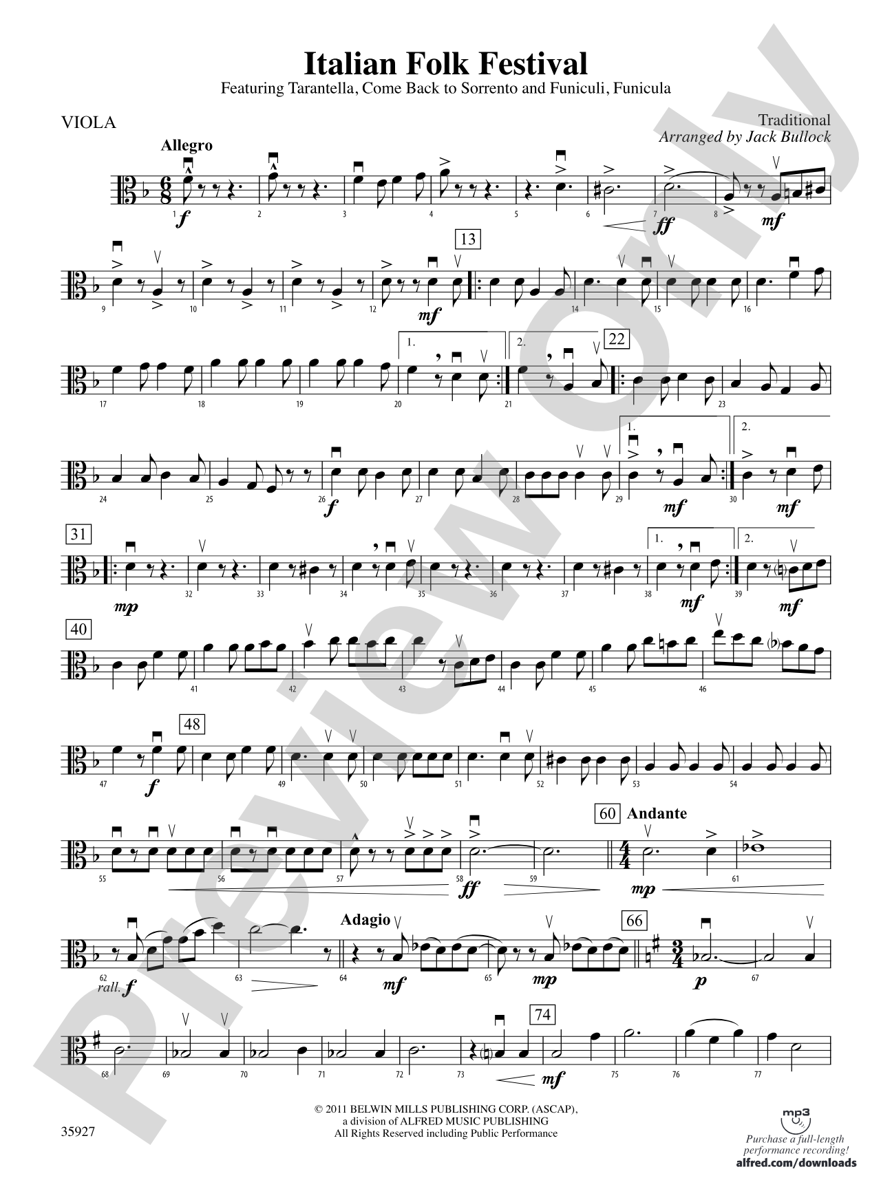 Italian Folk Festival: Viola