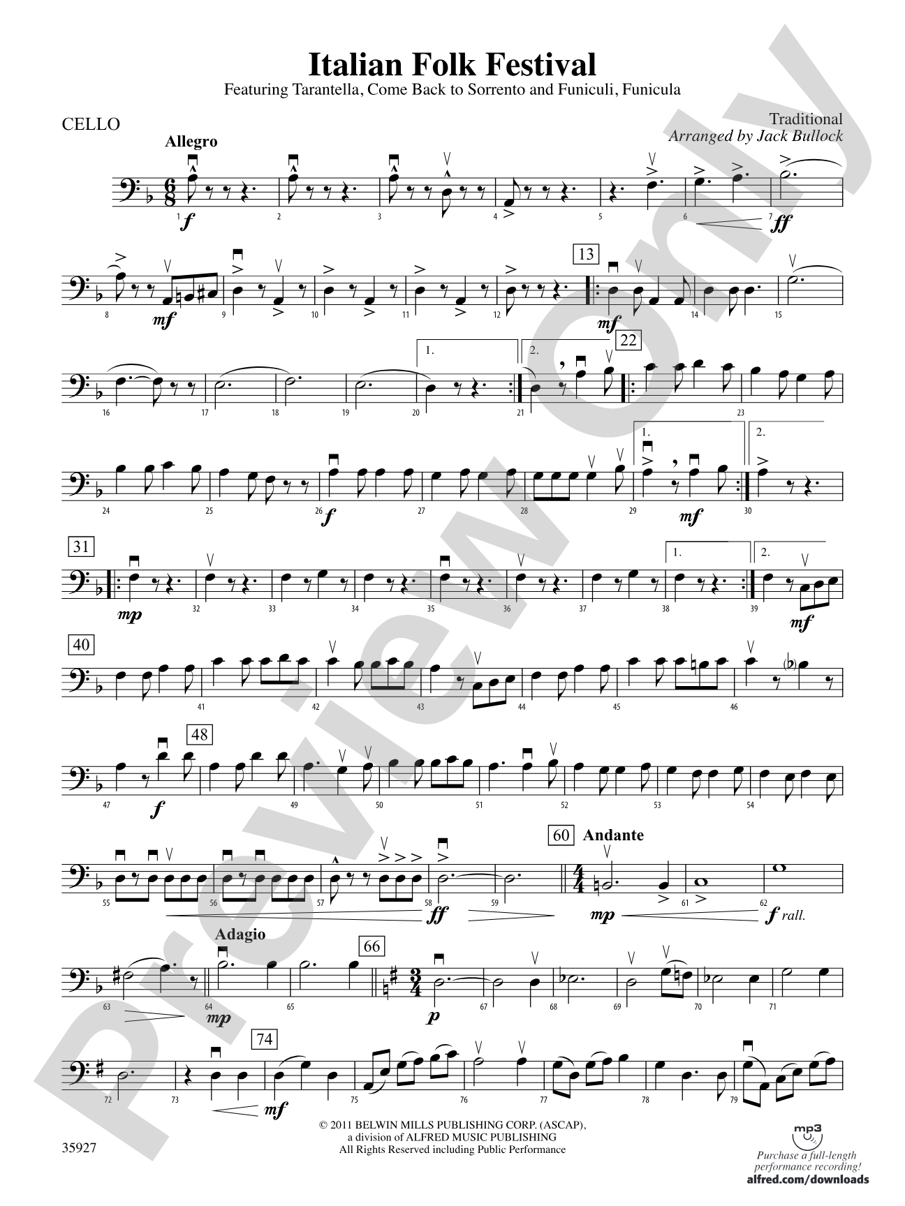 Italian Folk Festival: Cello