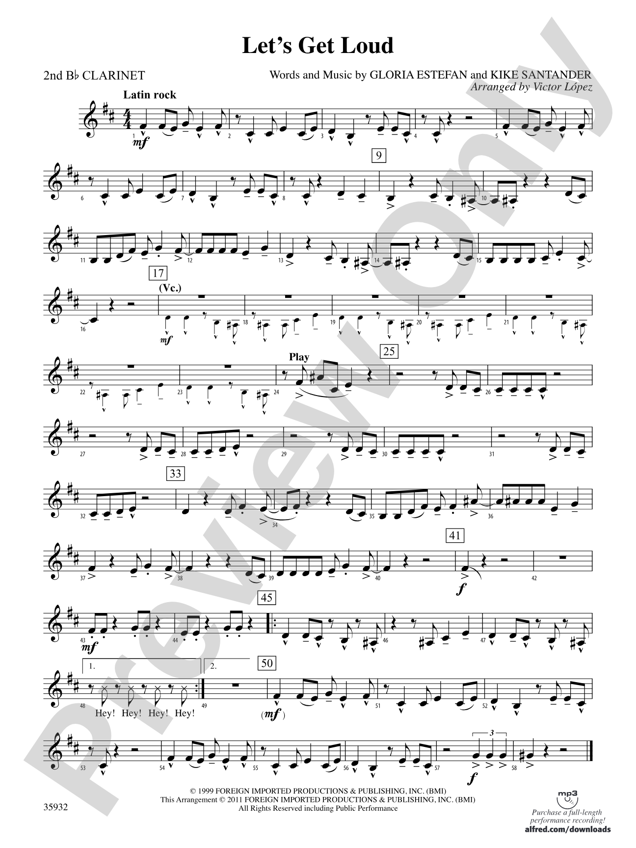 Let's Get Loud: 2nd B-flat Clarinet