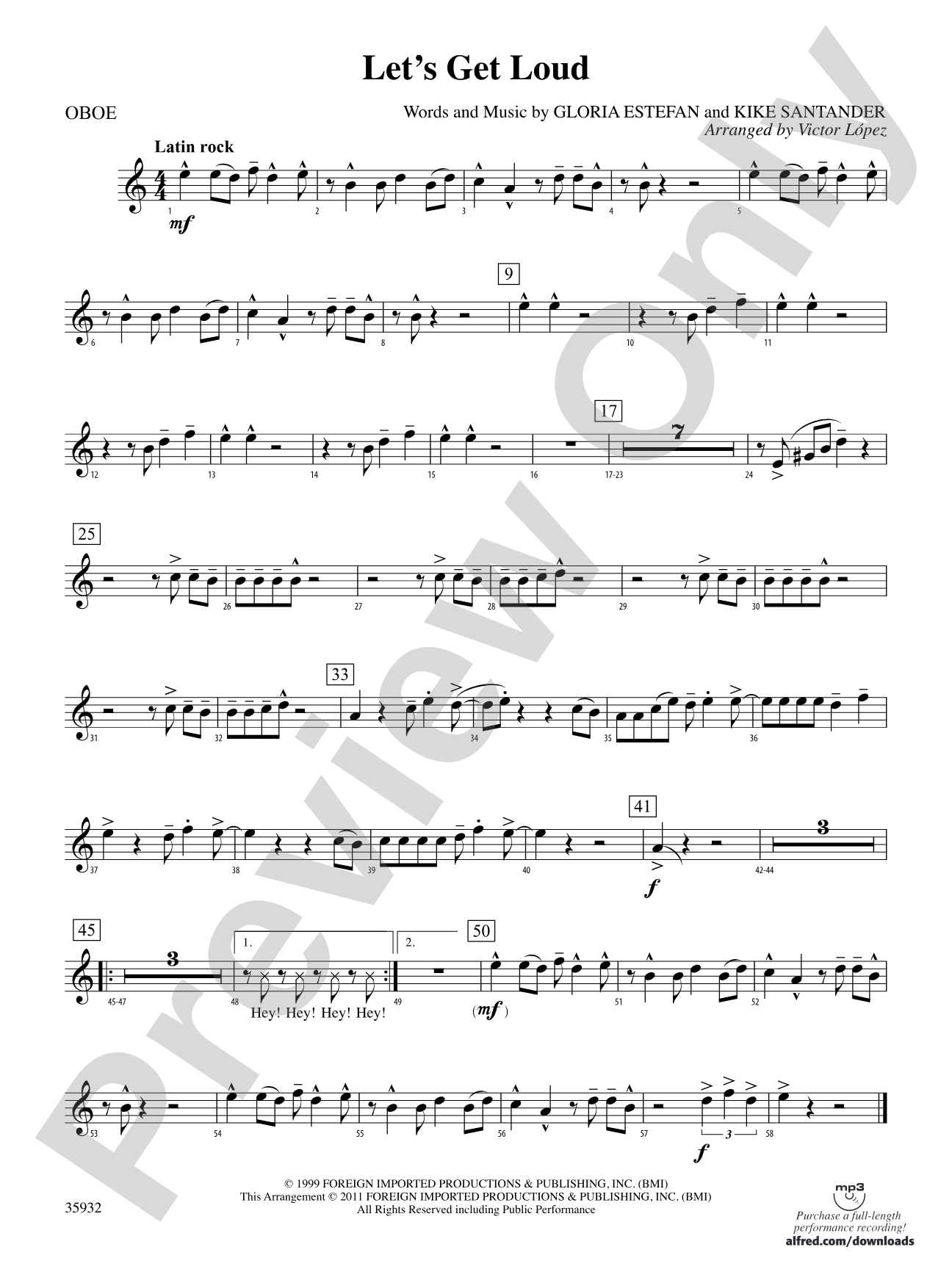 Let's Get Loud: Oboe