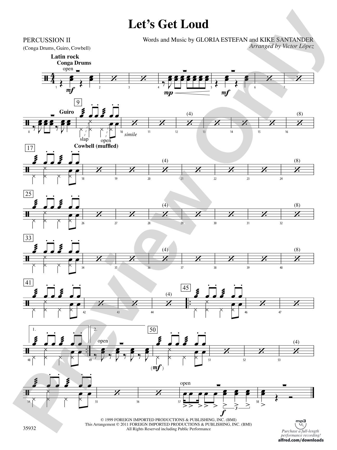 Let's Get Loud: 2nd Percussion