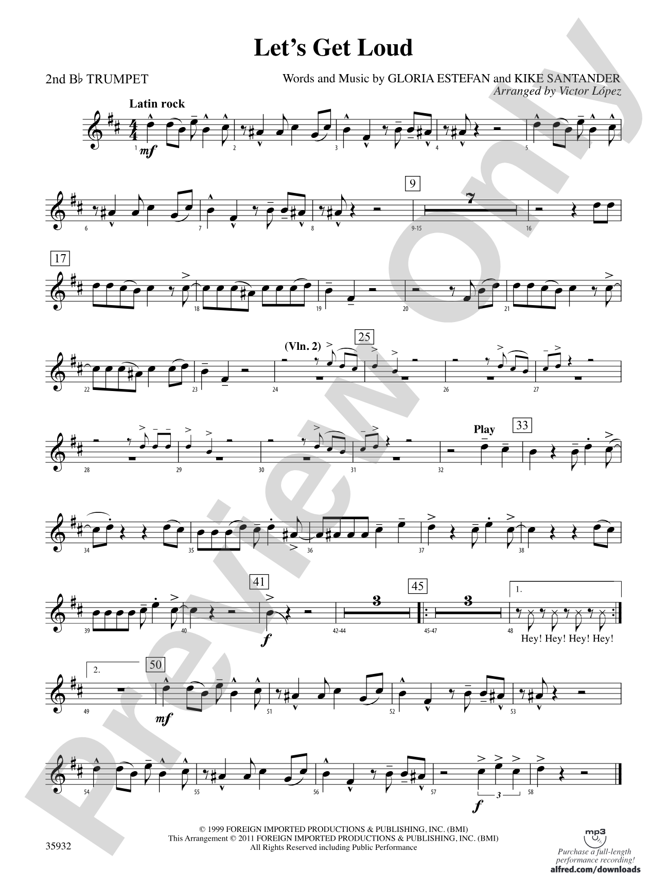 Let's Get Loud: 2nd B-flat Trumpet