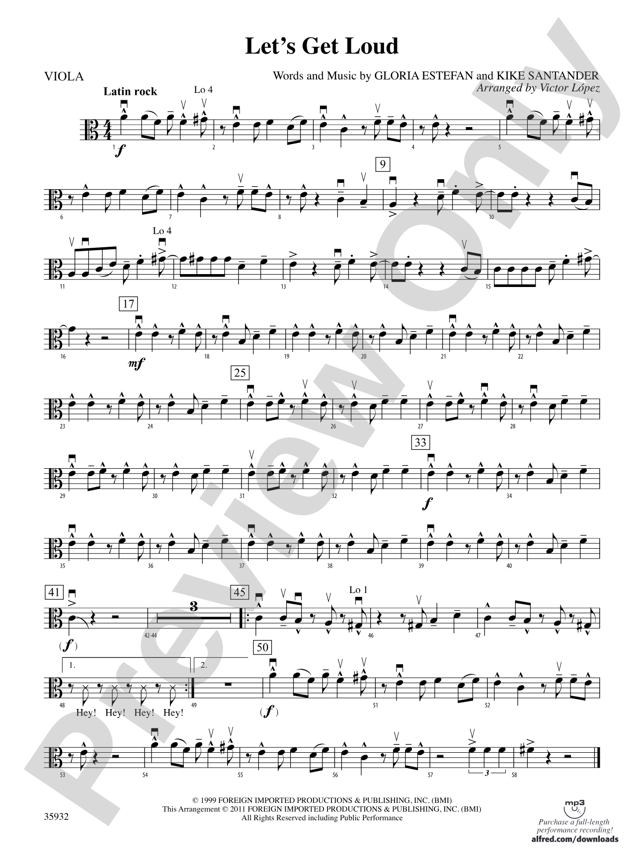 Let's Get Loud: Viola