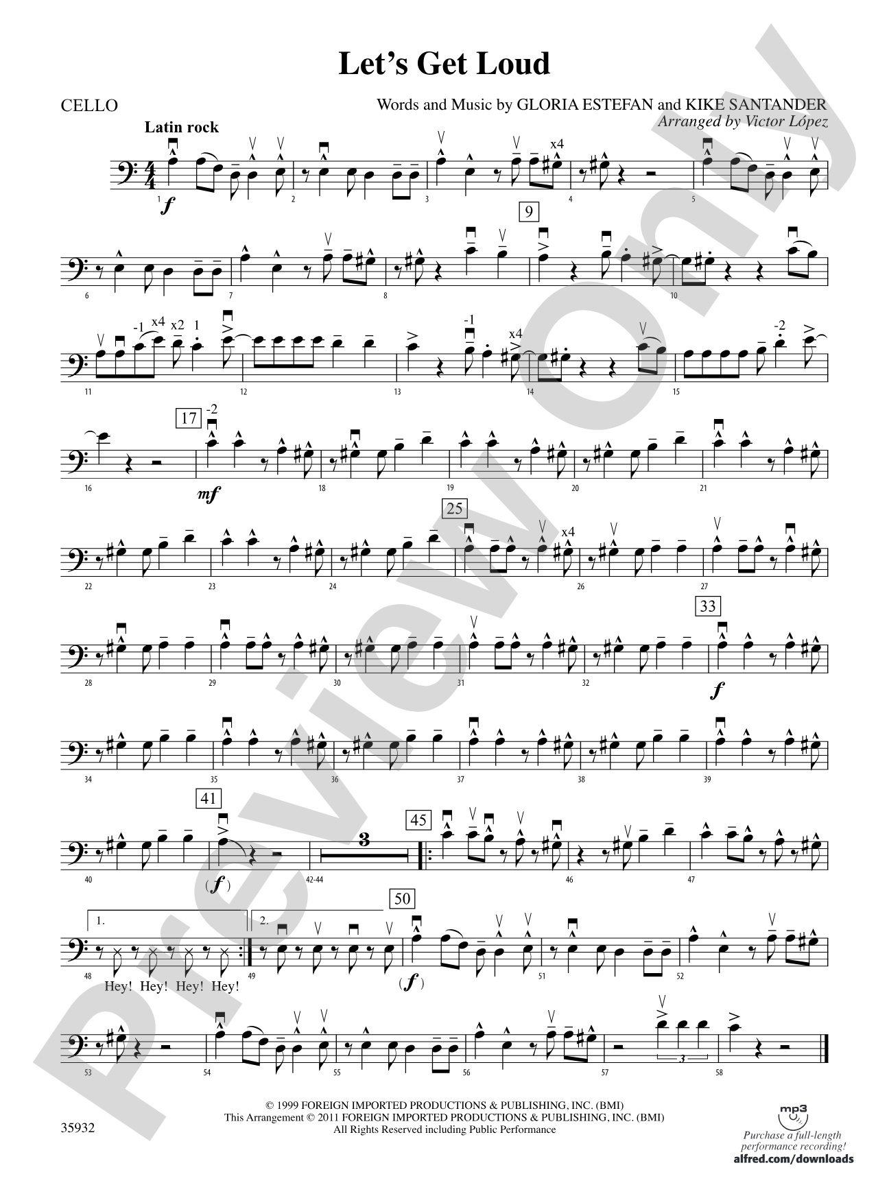 Let's Get Loud: Cello