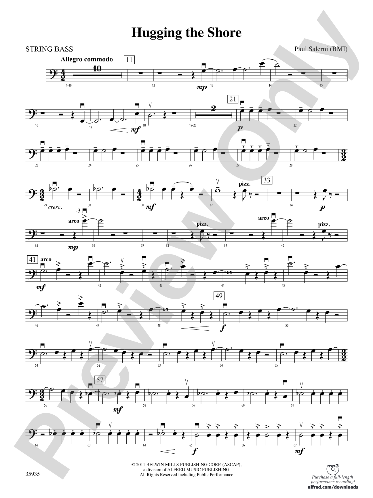 Hugging the Shore: String Bass