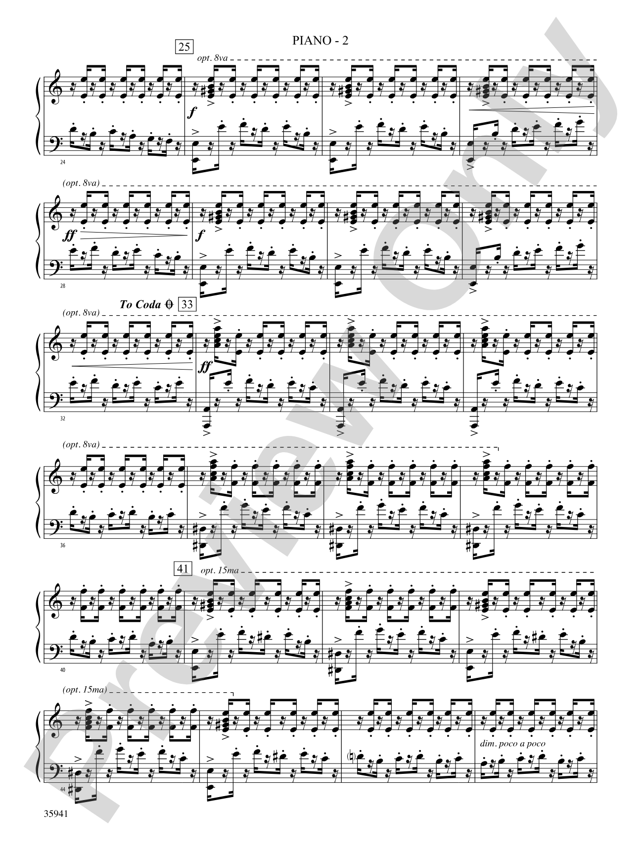 Asturias: Piano Accompaniment