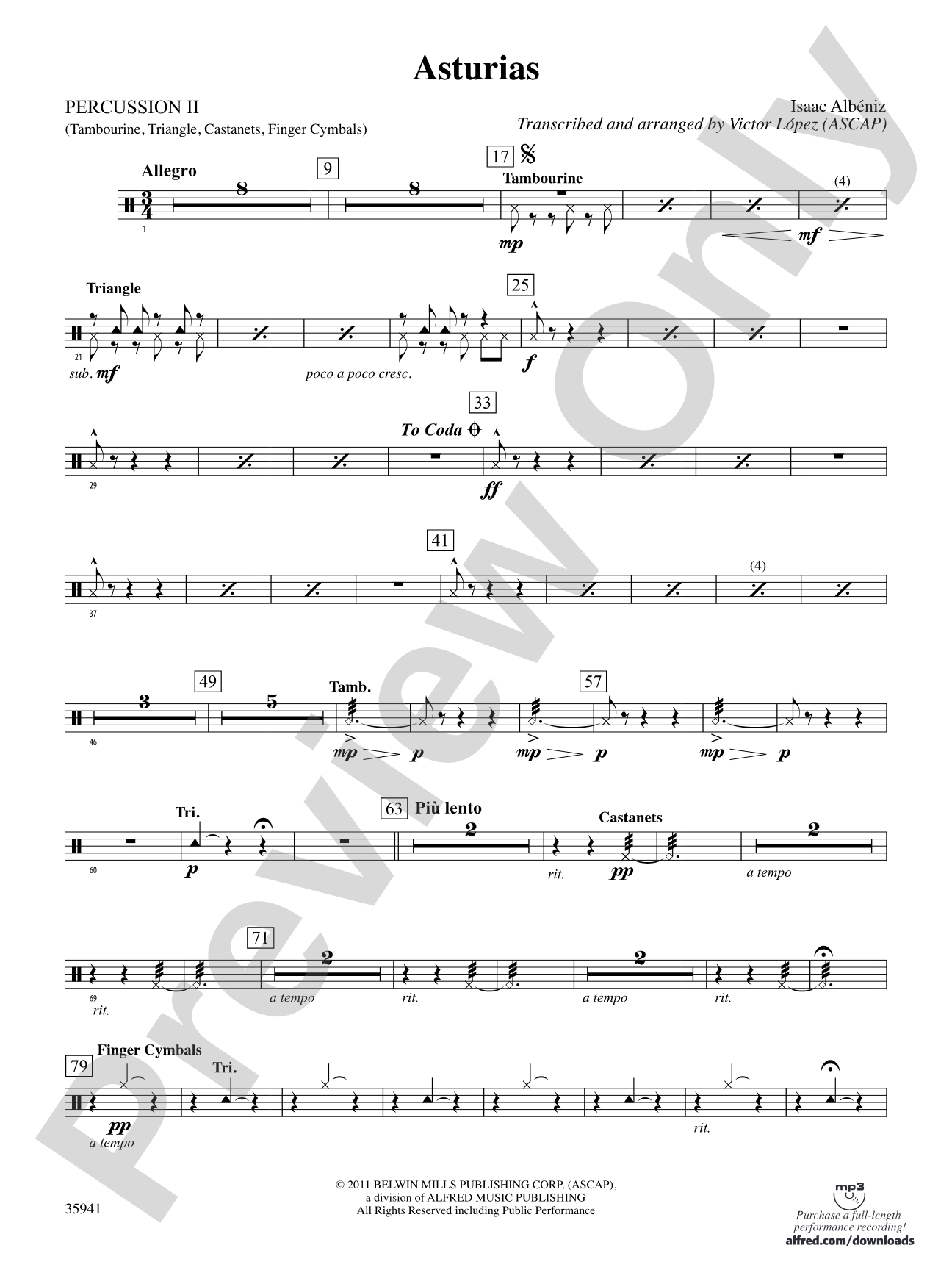 Asturias: 2nd Percussion