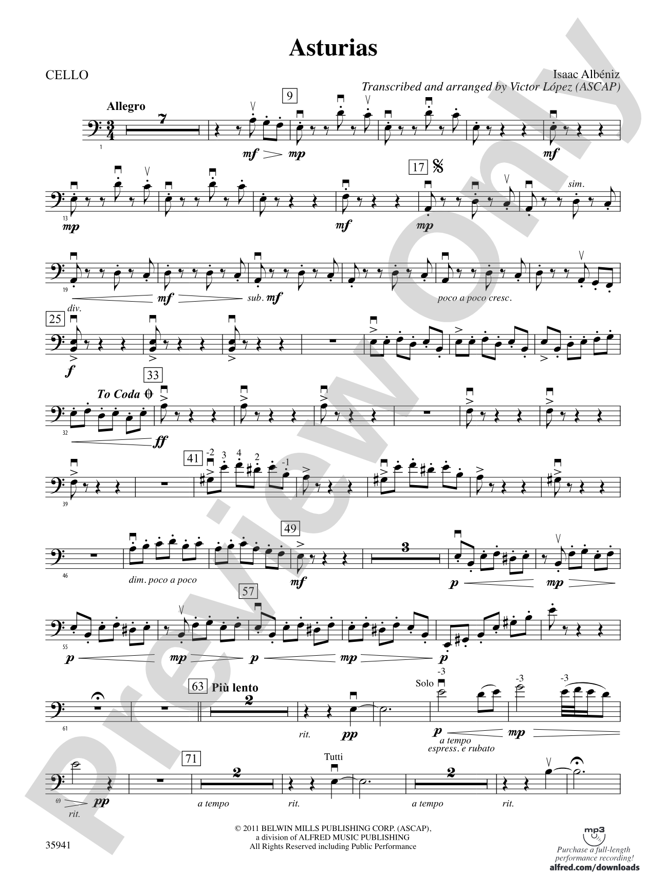 Asturias: Cello