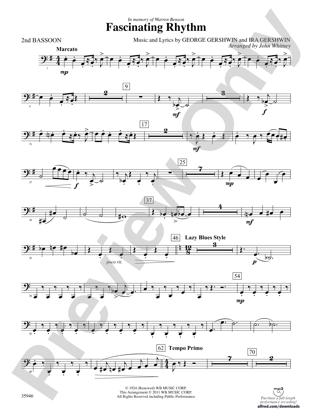 Fascinating Rhythm: 2nd Bassoon