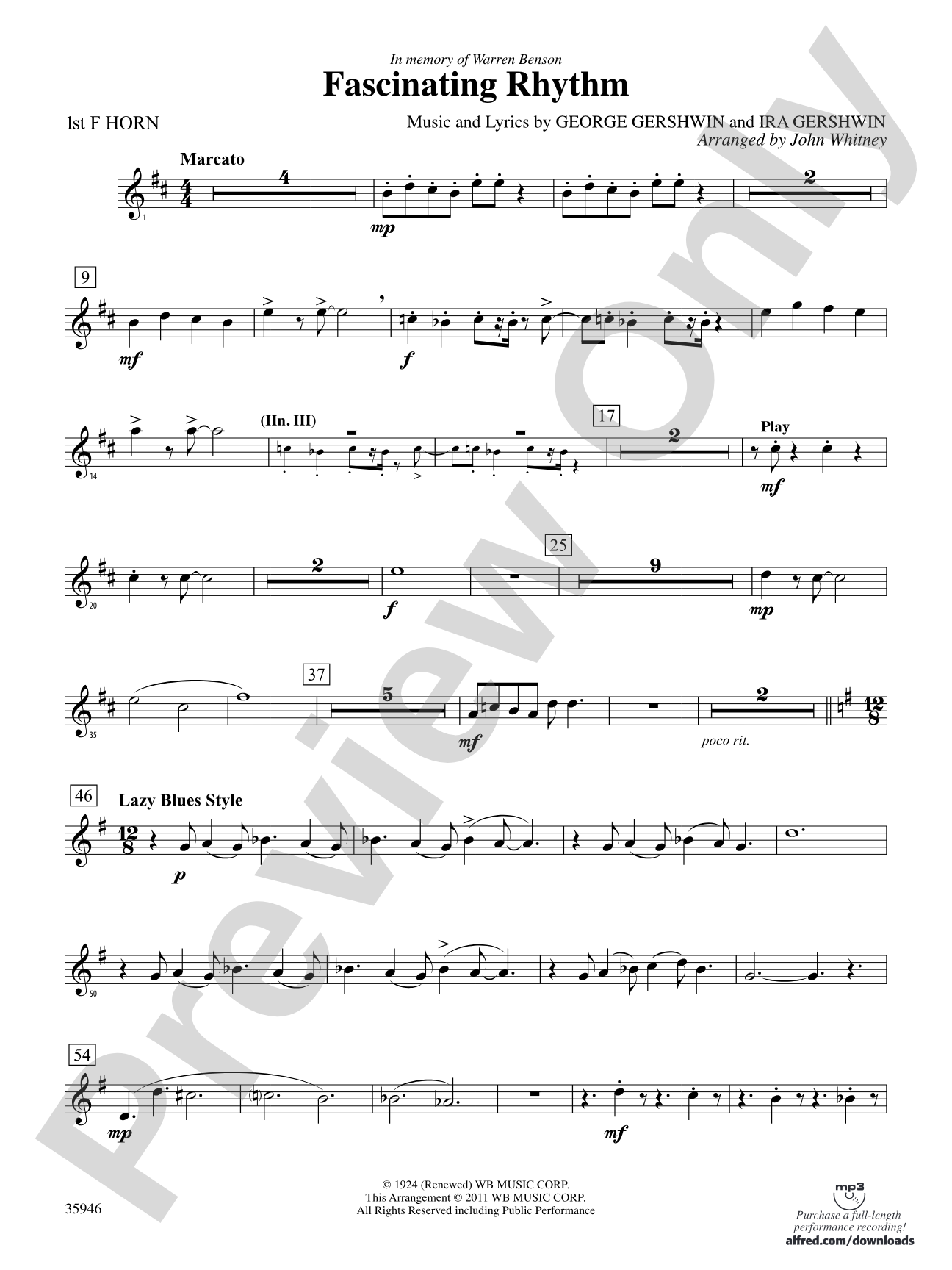 Fascinating Rhythm: 1st F Horn