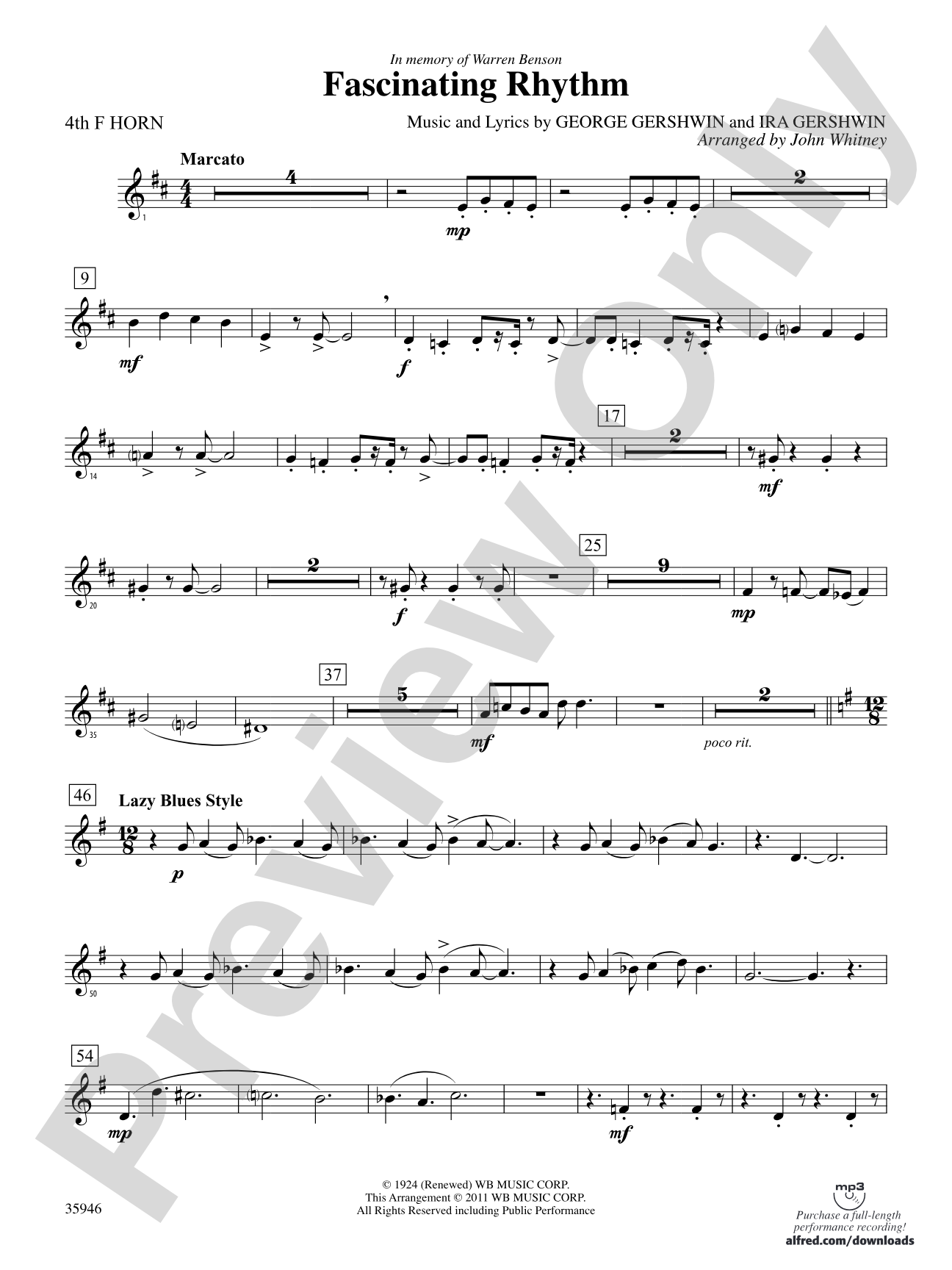 Fascinating Rhythm: 4th F Horn