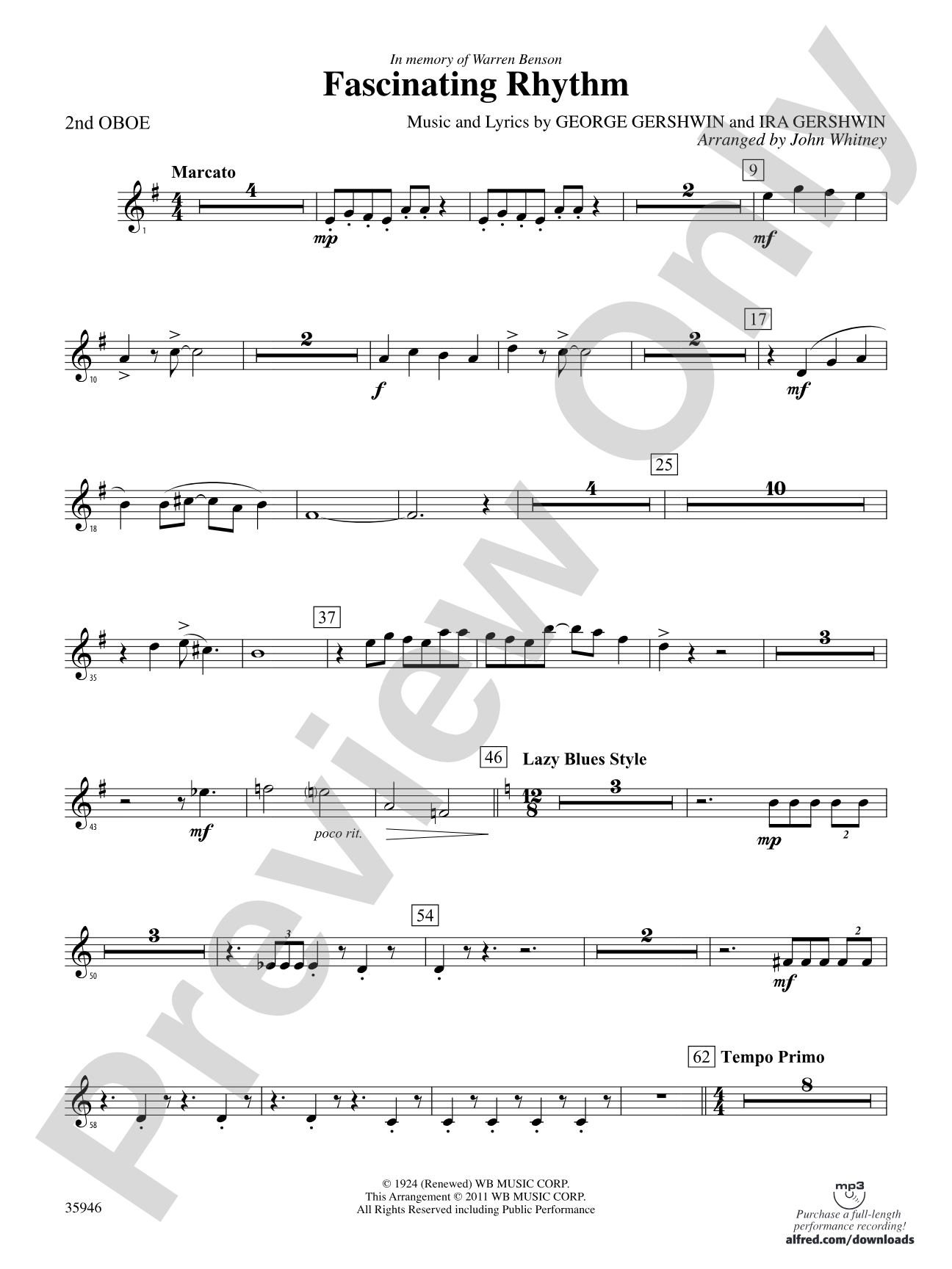 Fascinating Rhythm: 2nd Oboe