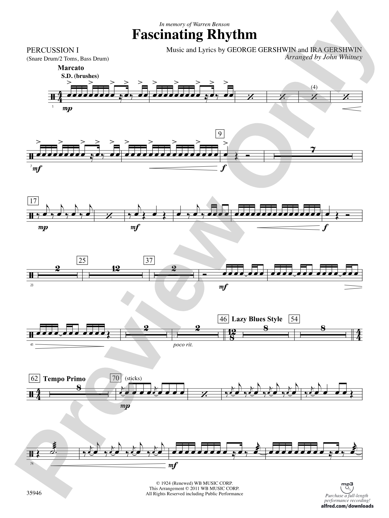 Fascinating Rhythm: 1st Percussion