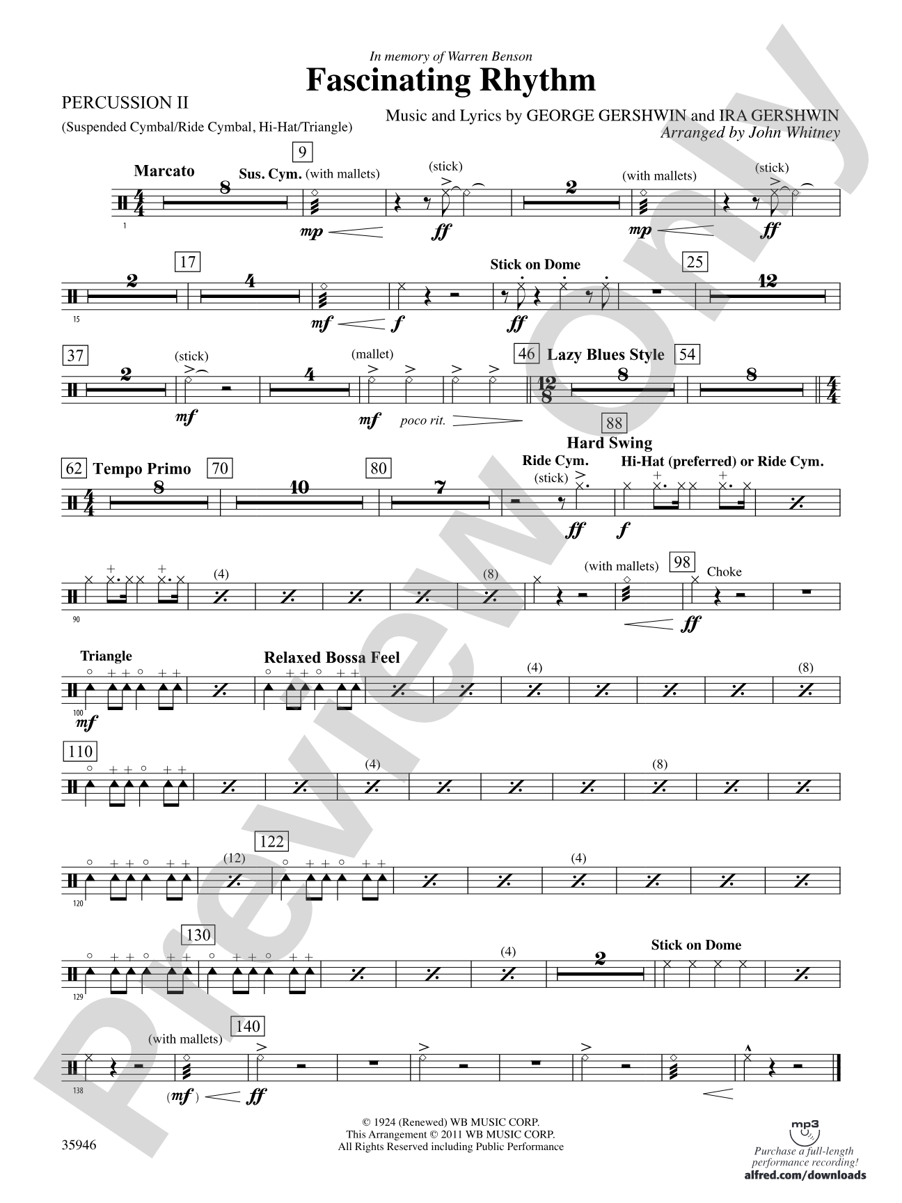 Fascinating Rhythm: 2nd Percussion