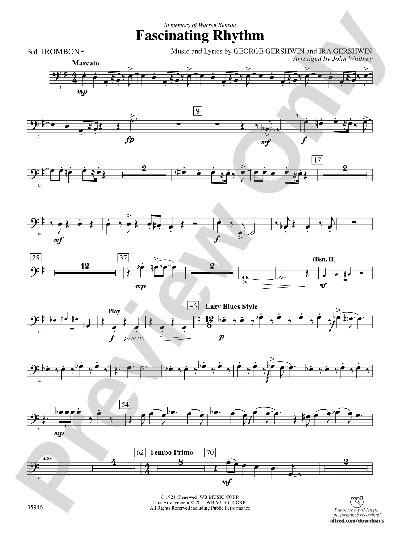 Fascinating Rhythm: 3rd Trombone