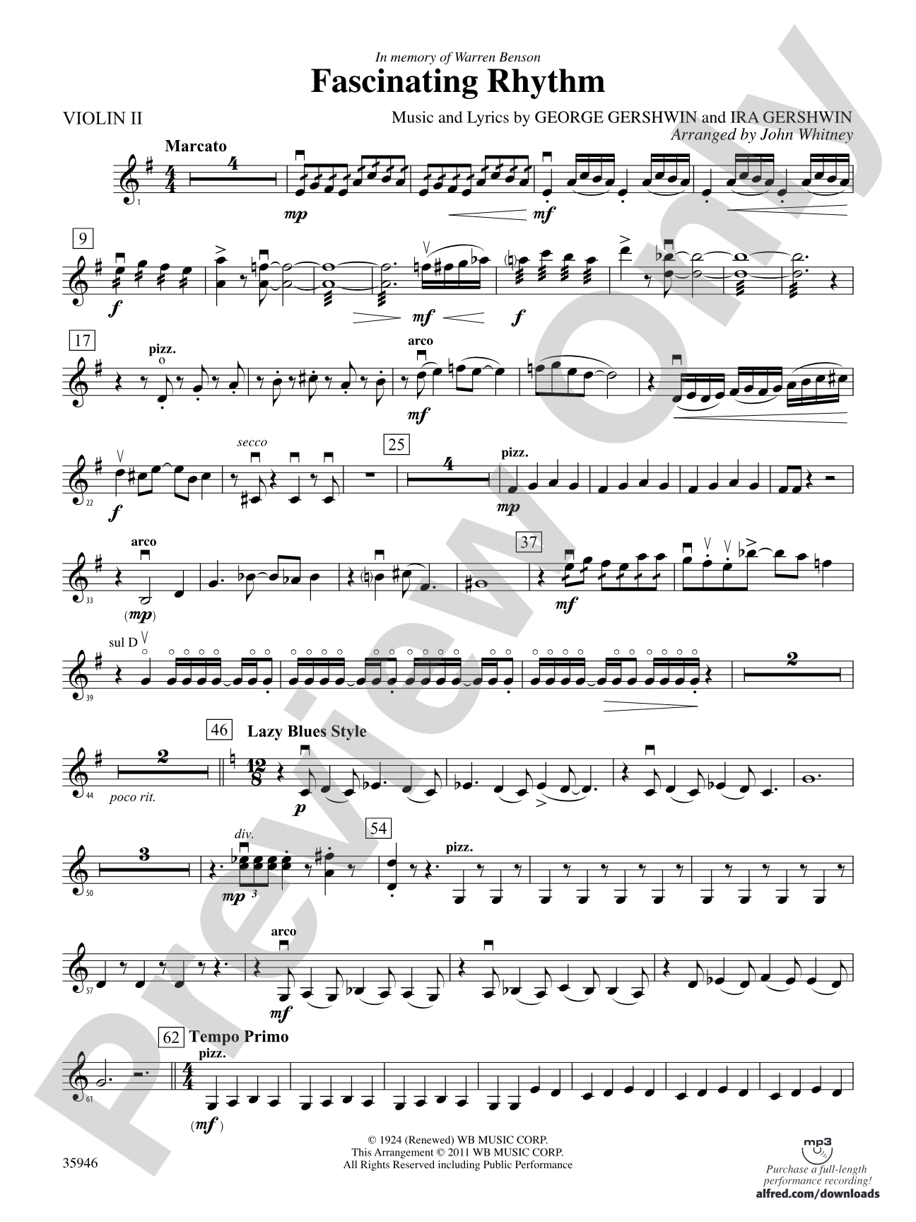Fascinating Rhythm: 2nd Violin