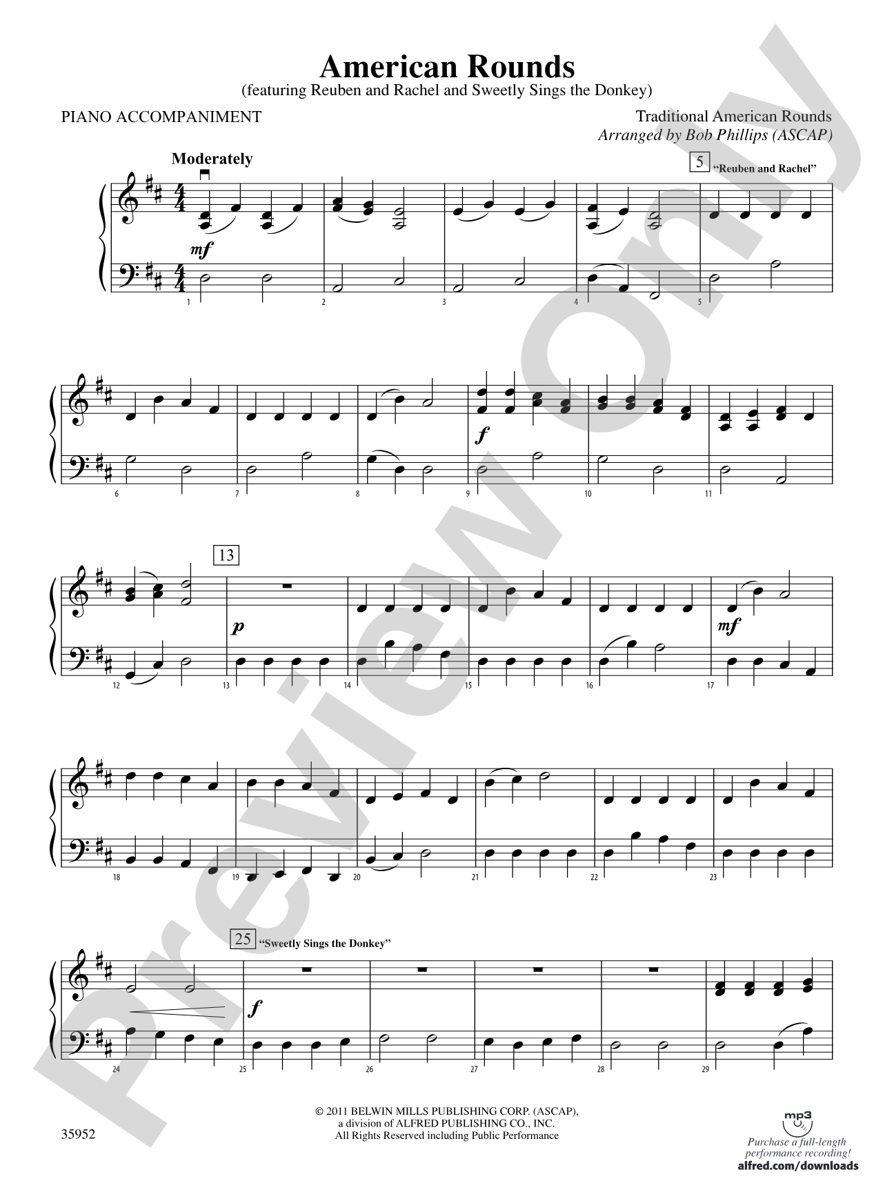 American Rounds: Piano Accompaniment