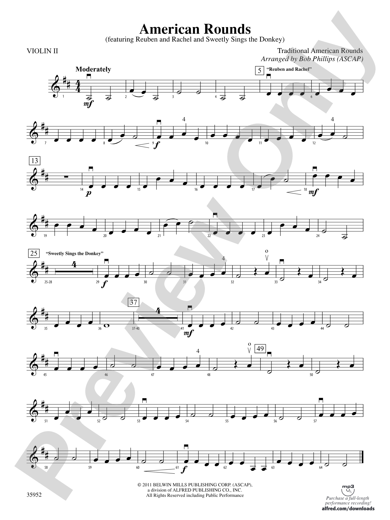 American Rounds: 2nd Violin