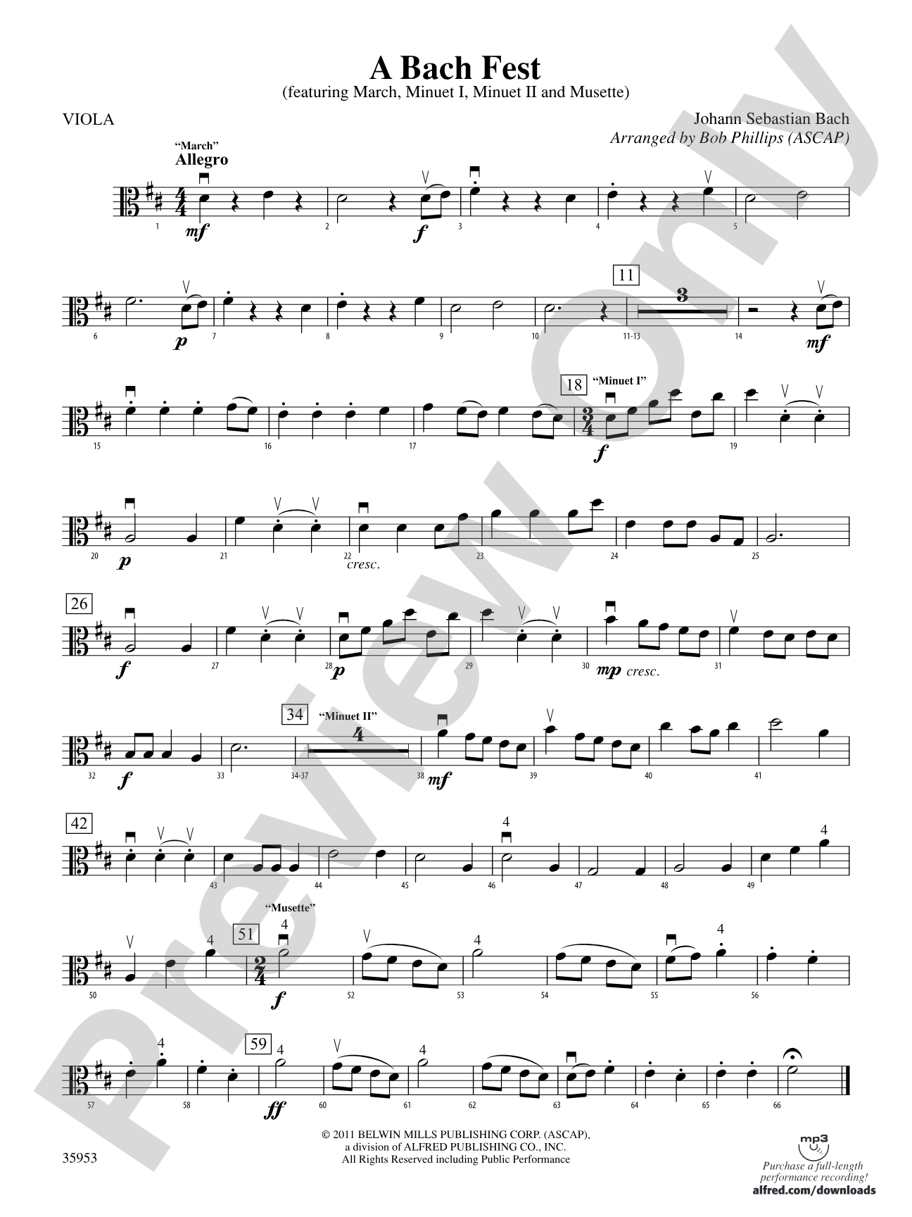 A Bach Fest: Viola